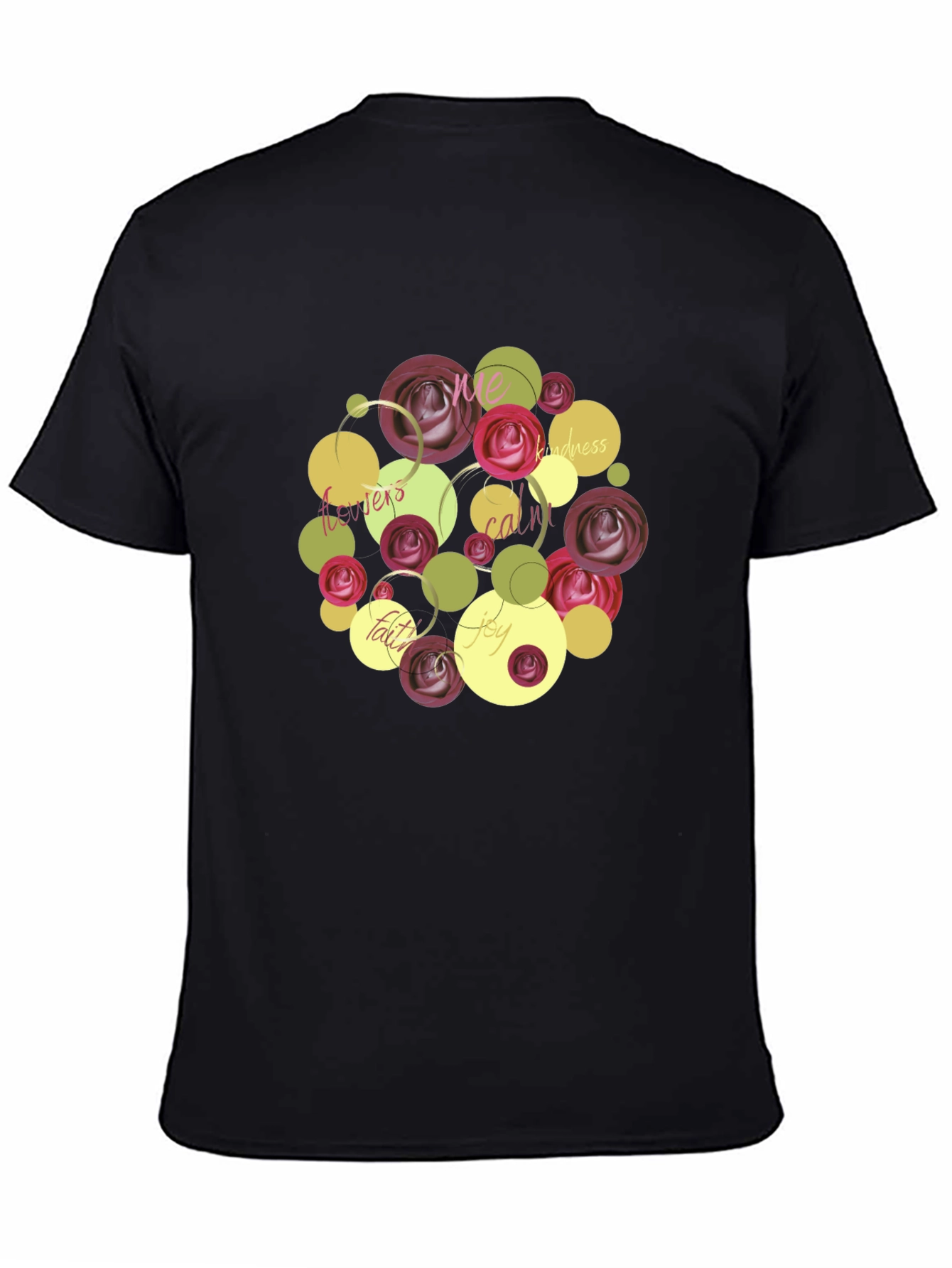 Floral Word Art Graphic T-Shirt