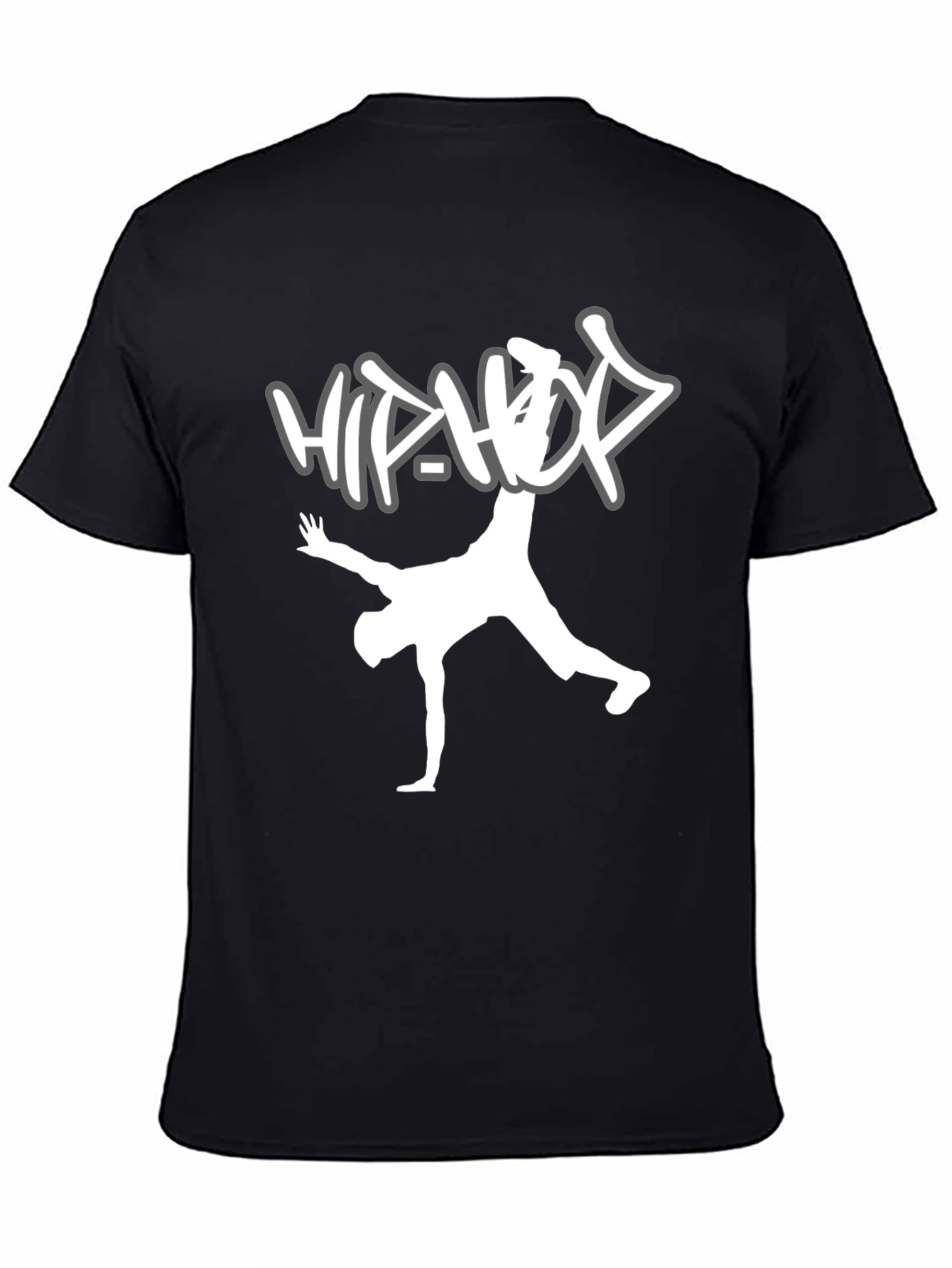 Hip Hop Dancer Graphic Tee - Black