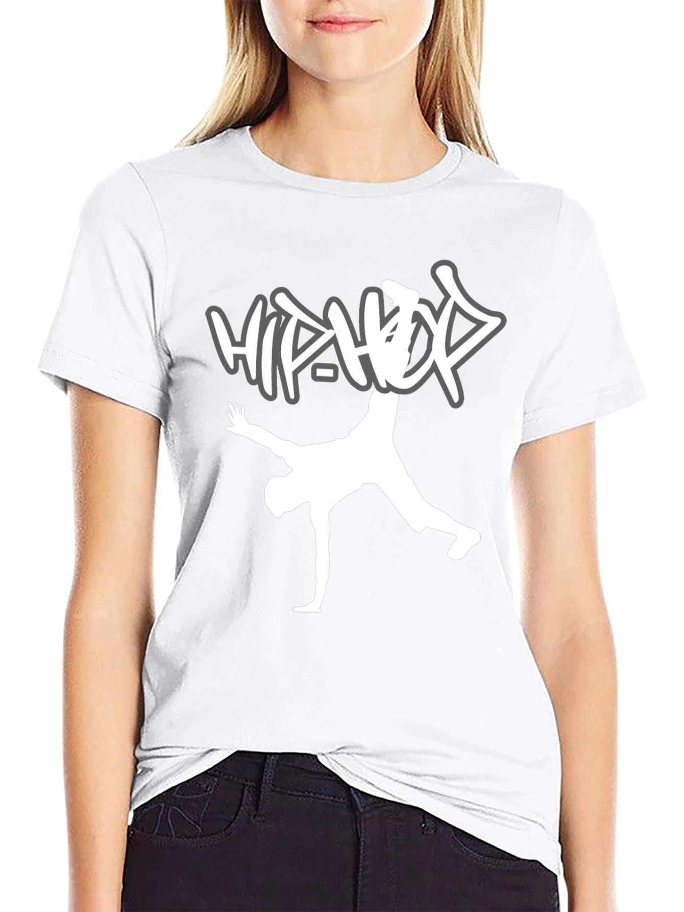 Hip Hop Dancer Graphic Tee - Black