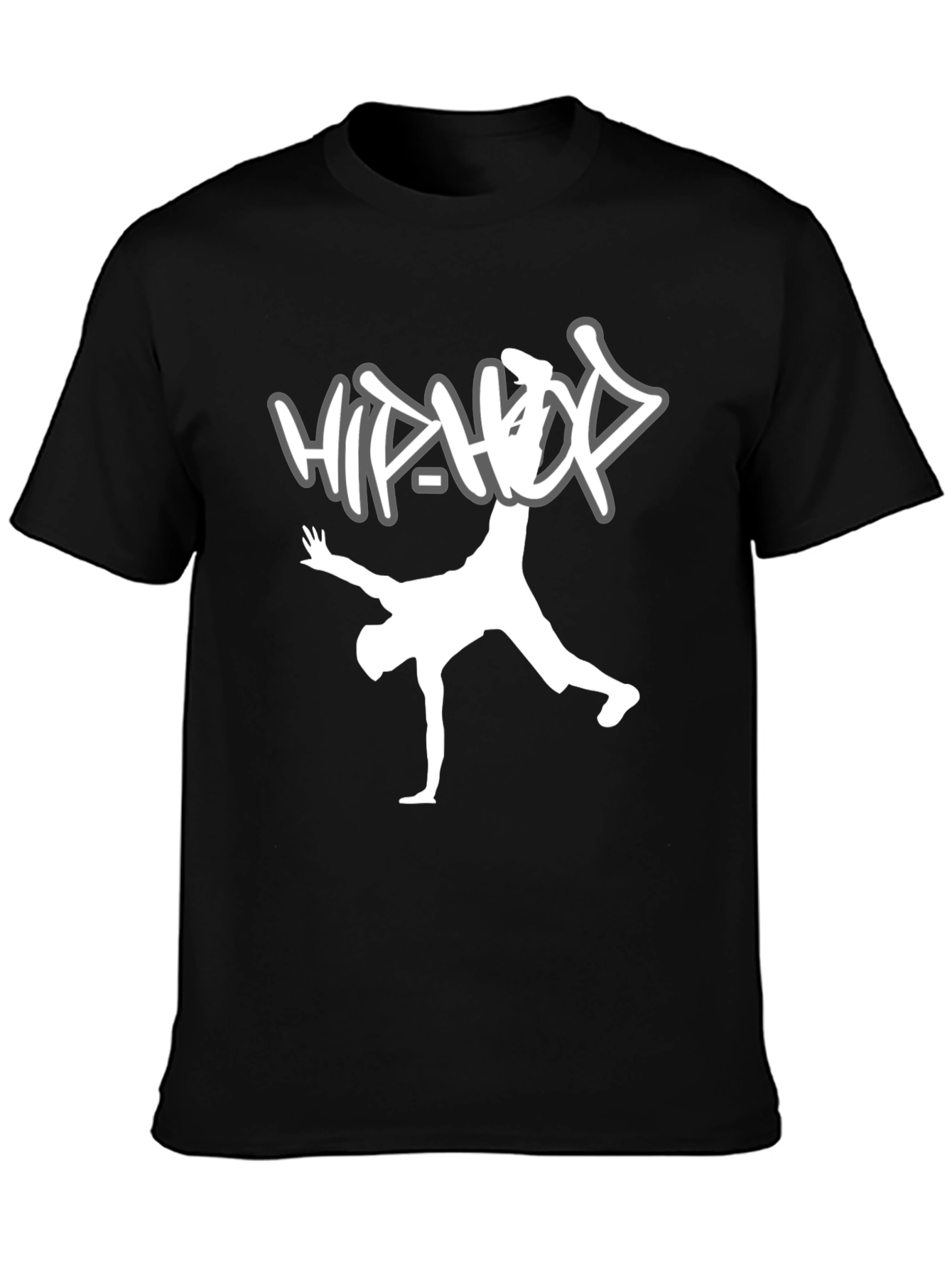 Hip Hop Dancer Graphic Tee - Black