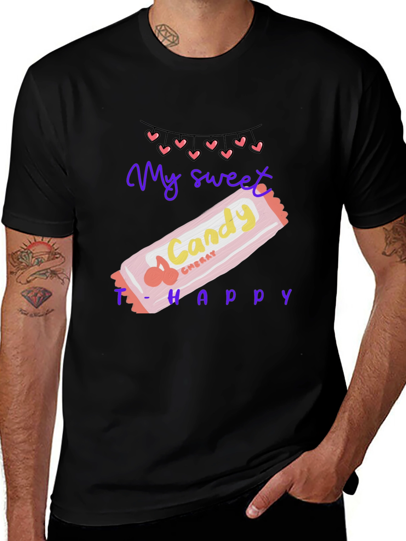 Sweet Candy Cherry Happy T-Shirt