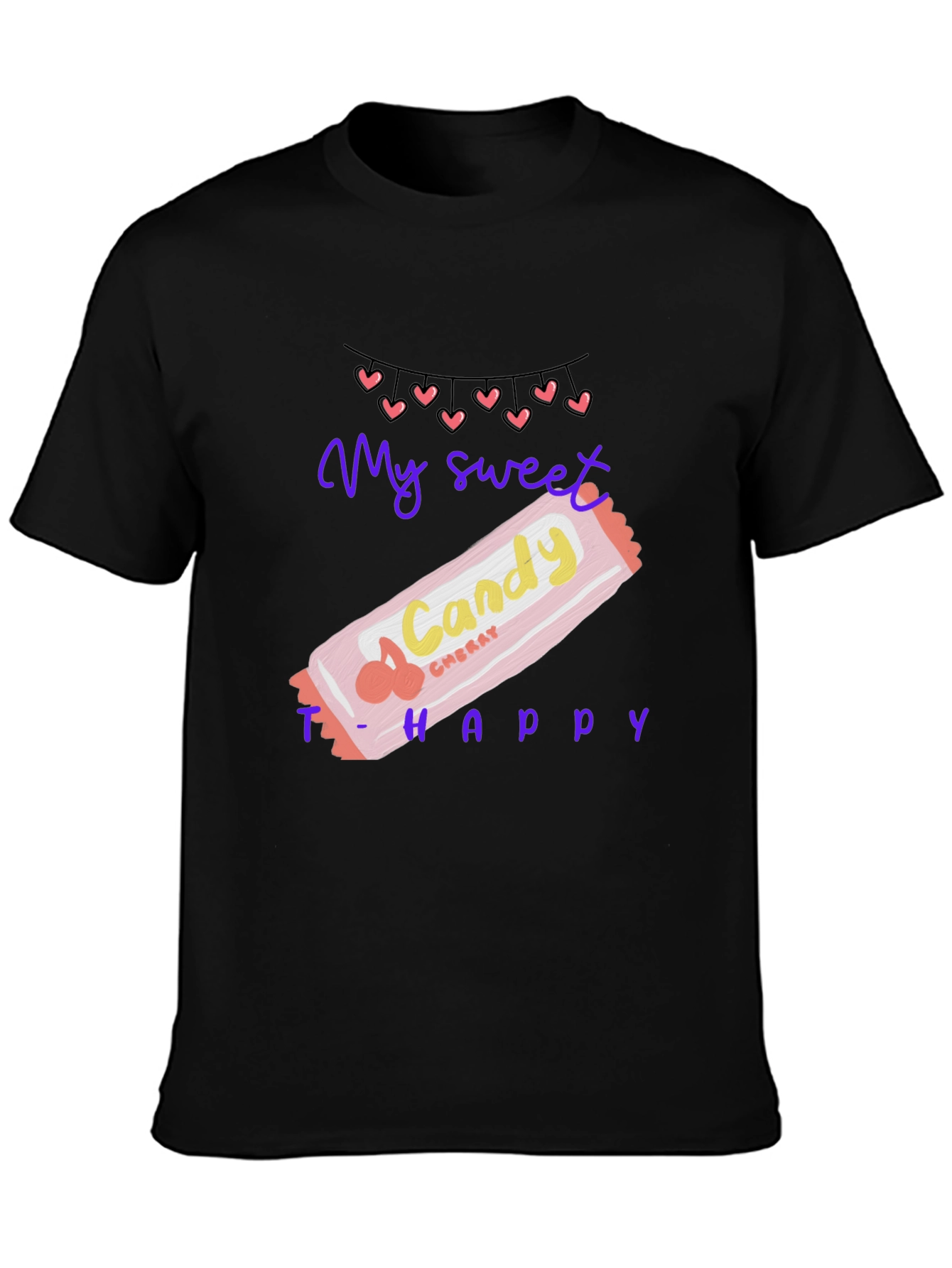 Sweet Candy Cherry Happy T-Shirt