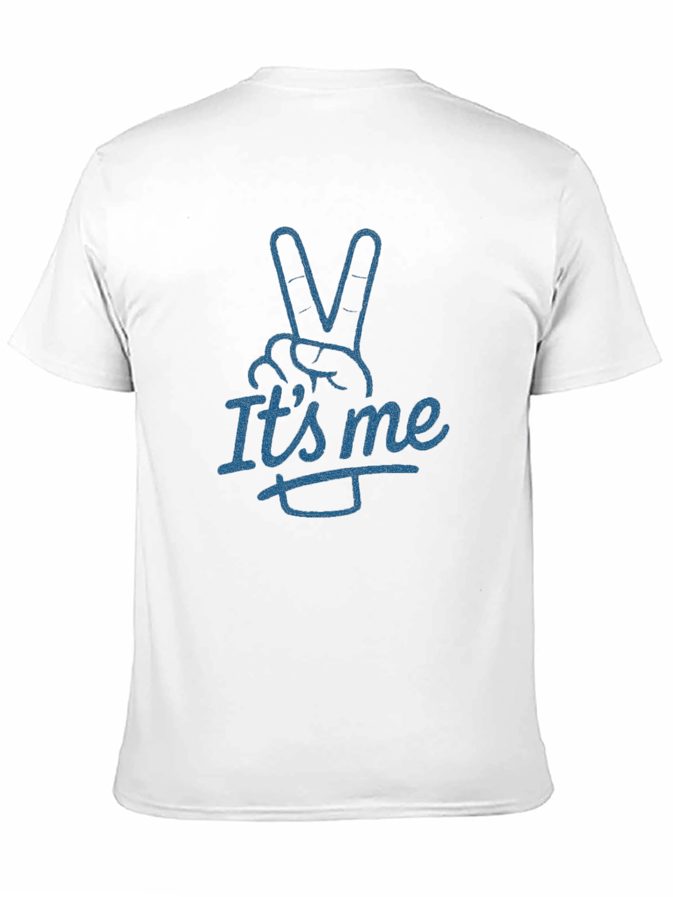Its Me Peace Sign Black T-Shirt