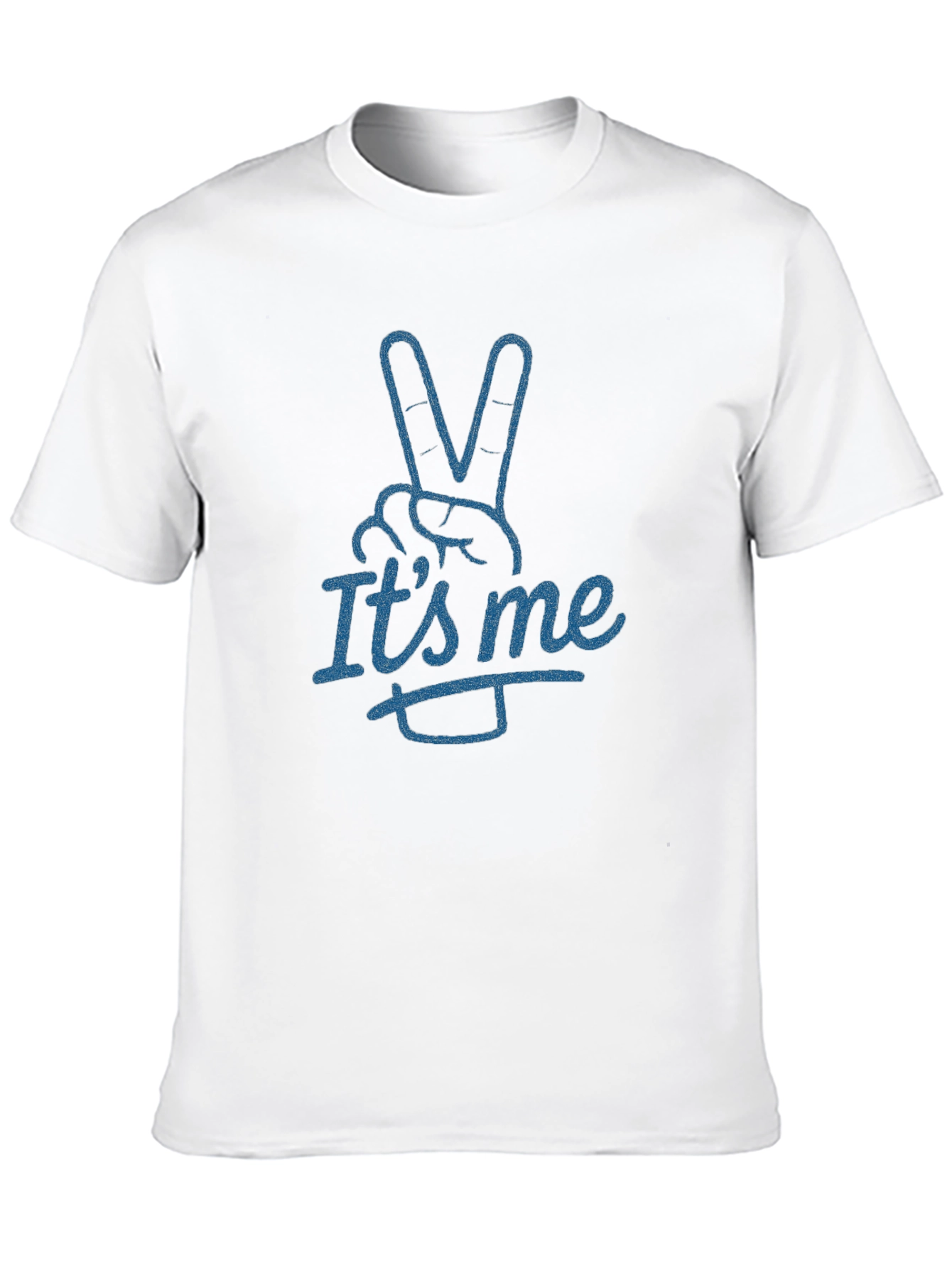 Its Me Peace Sign Black T-Shirt