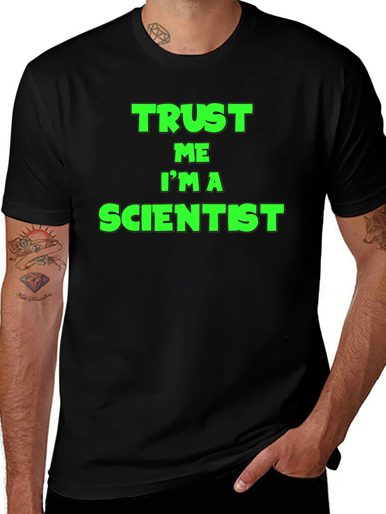 Trust Me Im a Scientist Black T-Shirt
