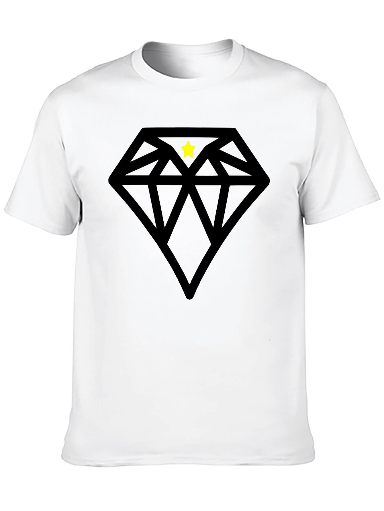 Black Diamond Star Tee - Cool Graphic Shirt