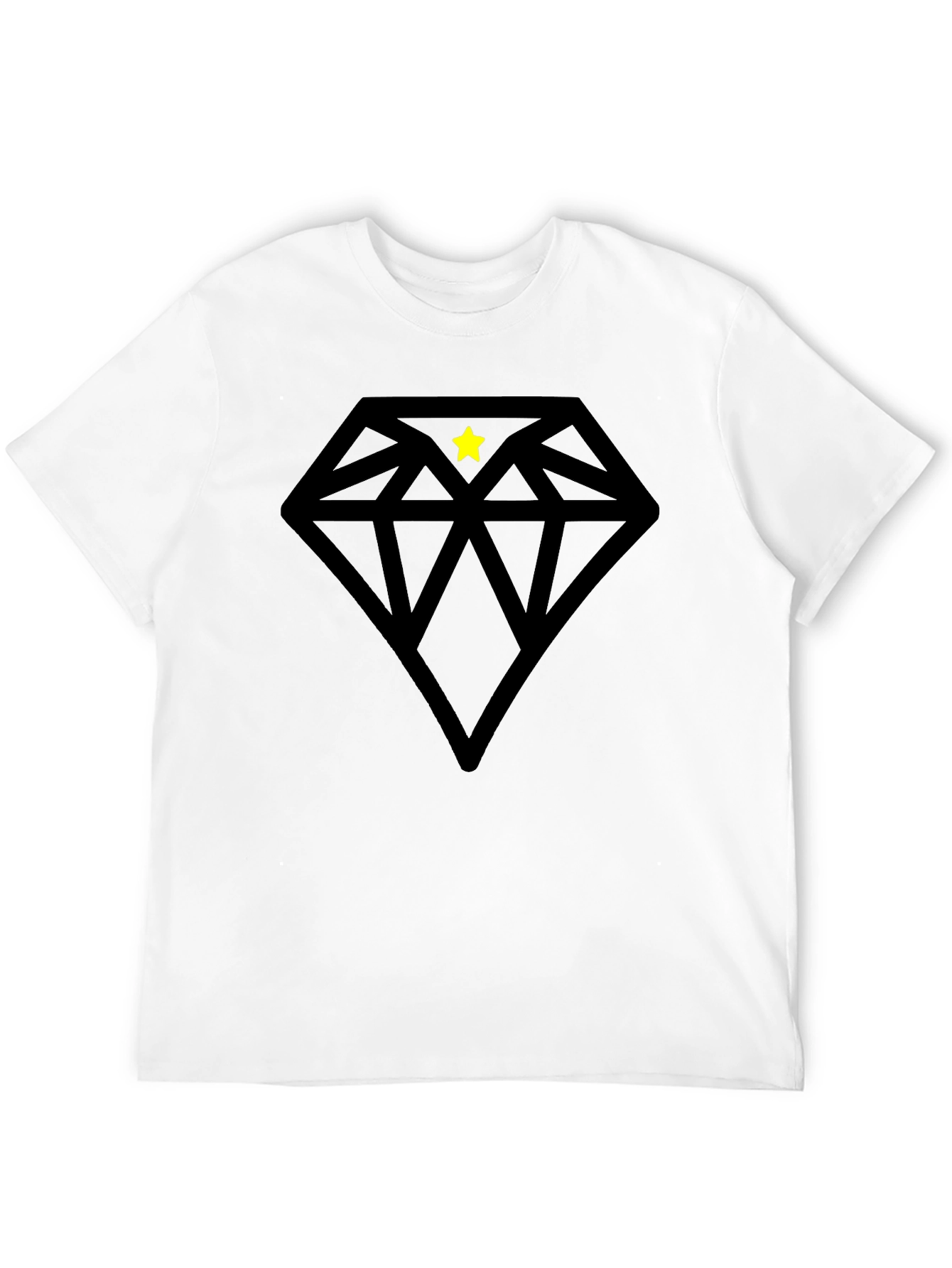 Black Diamond Star Tee - Cool Graphic Shirt