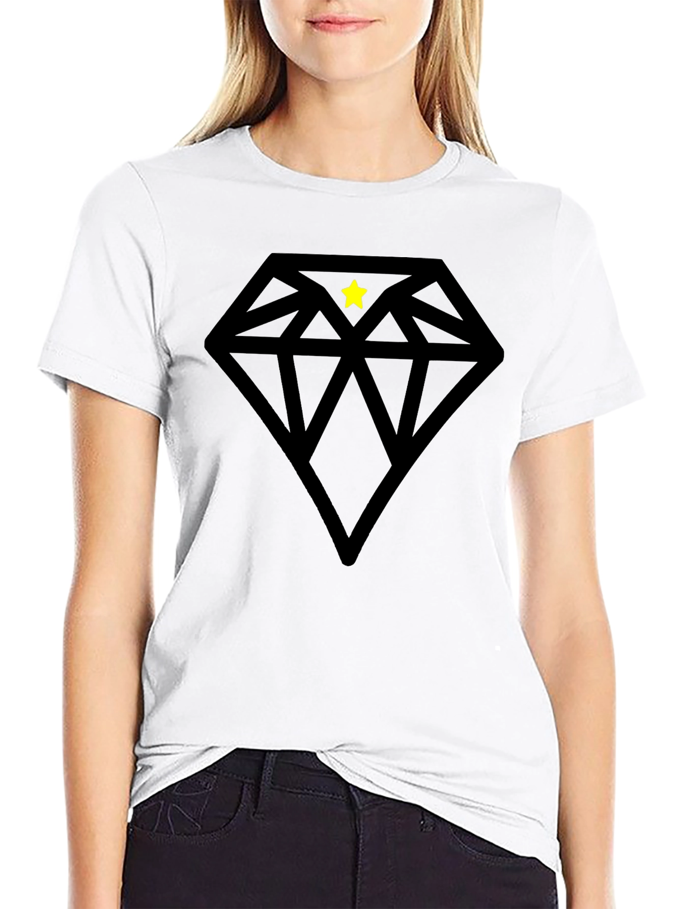Black Diamond Star Tee - Cool Graphic Shirt