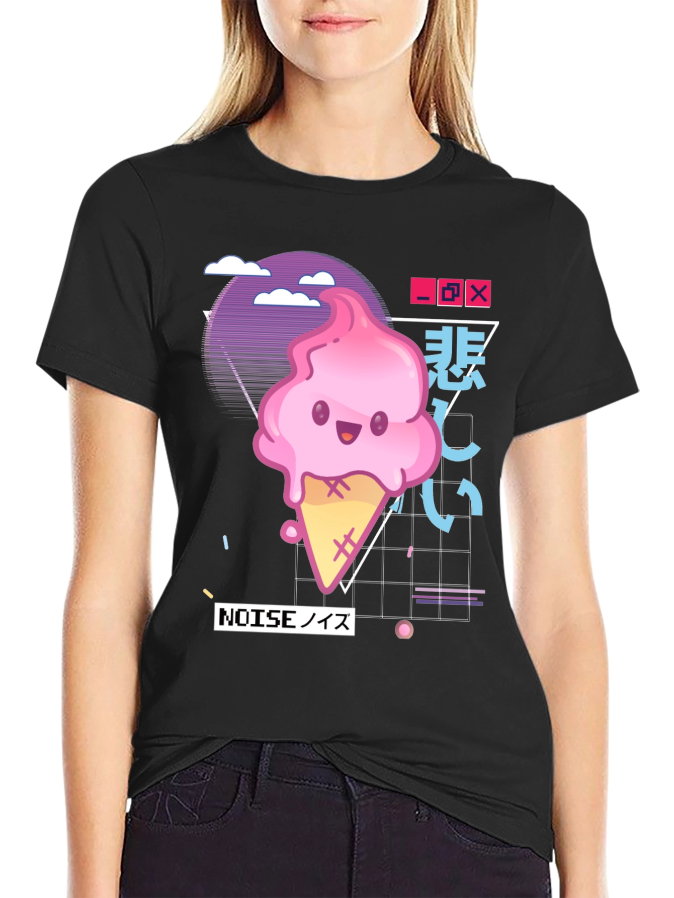 Kawaii Ice Cream Vaporwave T-Shirt