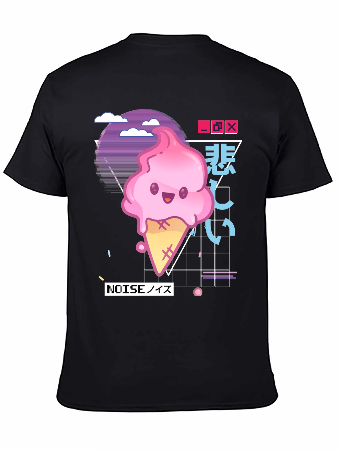 Kawaii Ice Cream Vaporwave T-Shirt