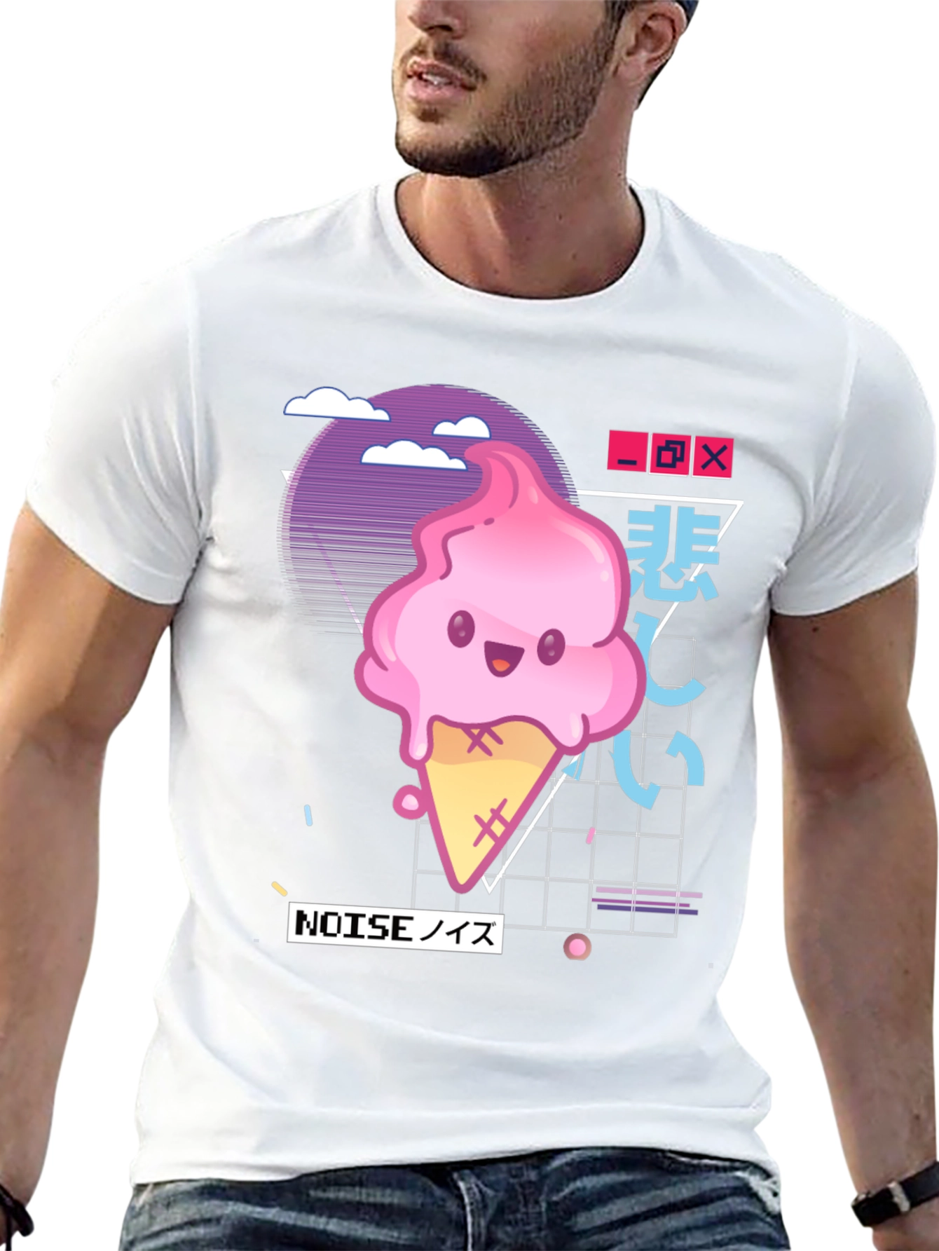Kawaii Ice Cream Vaporwave T-Shirt