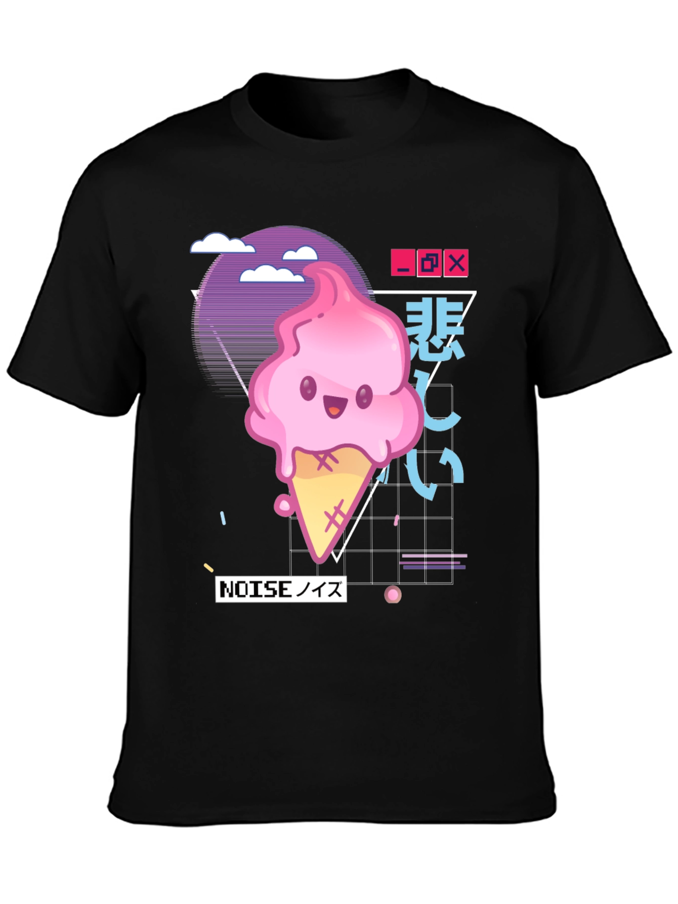 Kawaii Ice Cream Vaporwave T-Shirt