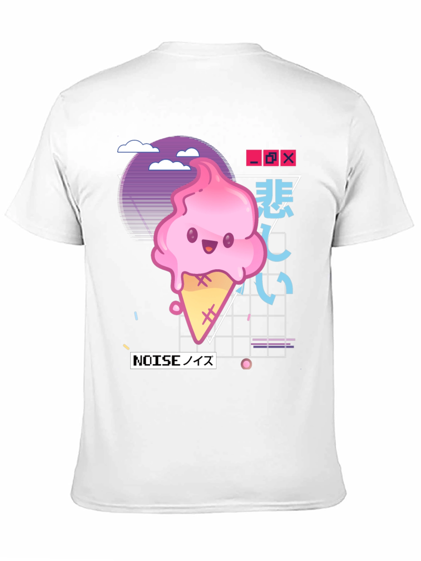 Kawaii Ice Cream Vaporwave T-Shirt