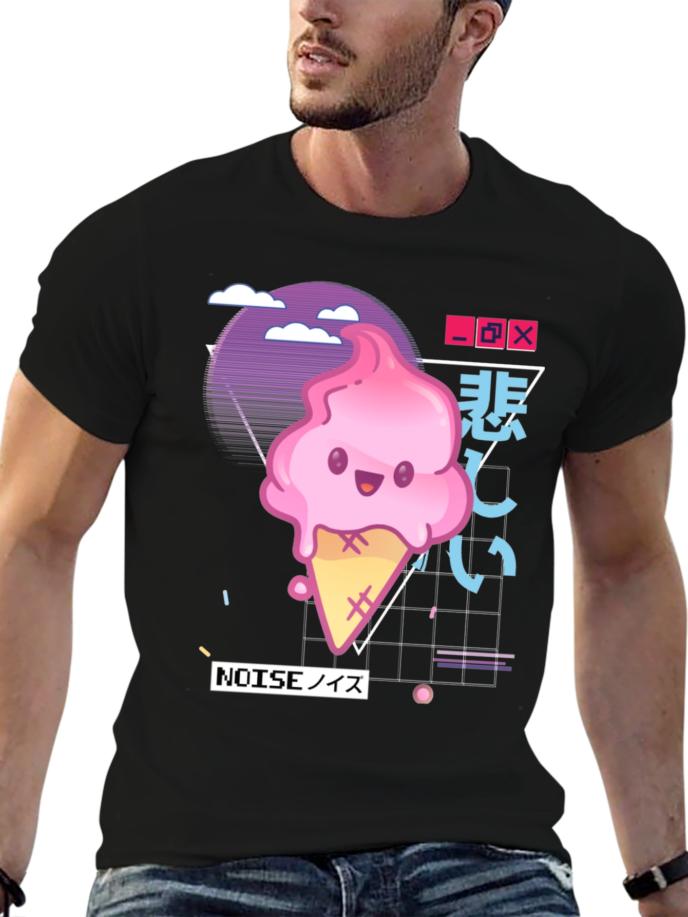 Kawaii Ice Cream Vaporwave T-Shirt