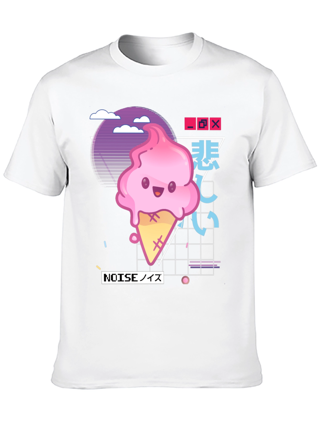 Kawaii Ice Cream Vaporwave T-Shirt
