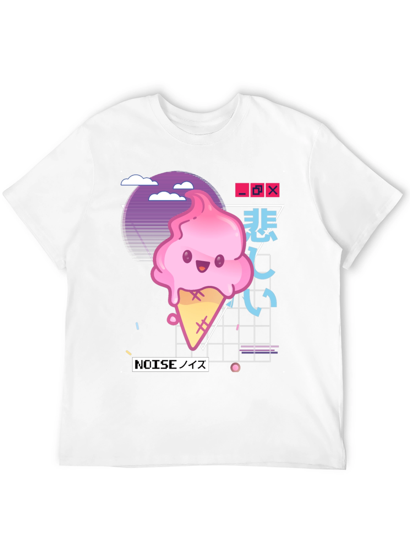 Kawaii Ice Cream Vaporwave T-Shirt