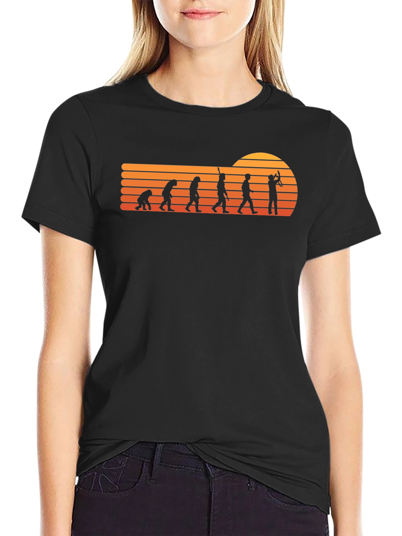 Evolution of Trumpet Player T-Shirt
