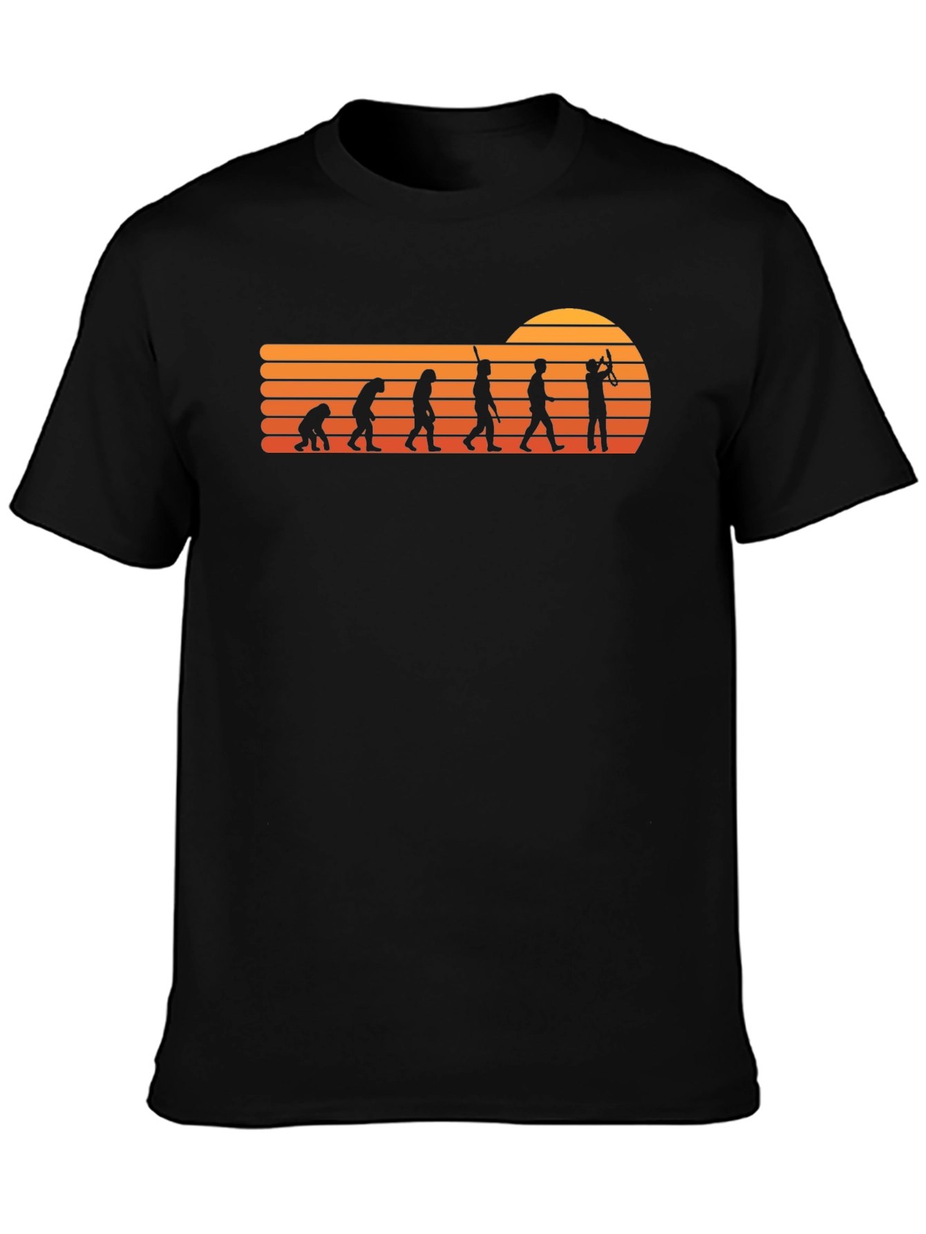 Evolution of Trumpet Player T-Shirt