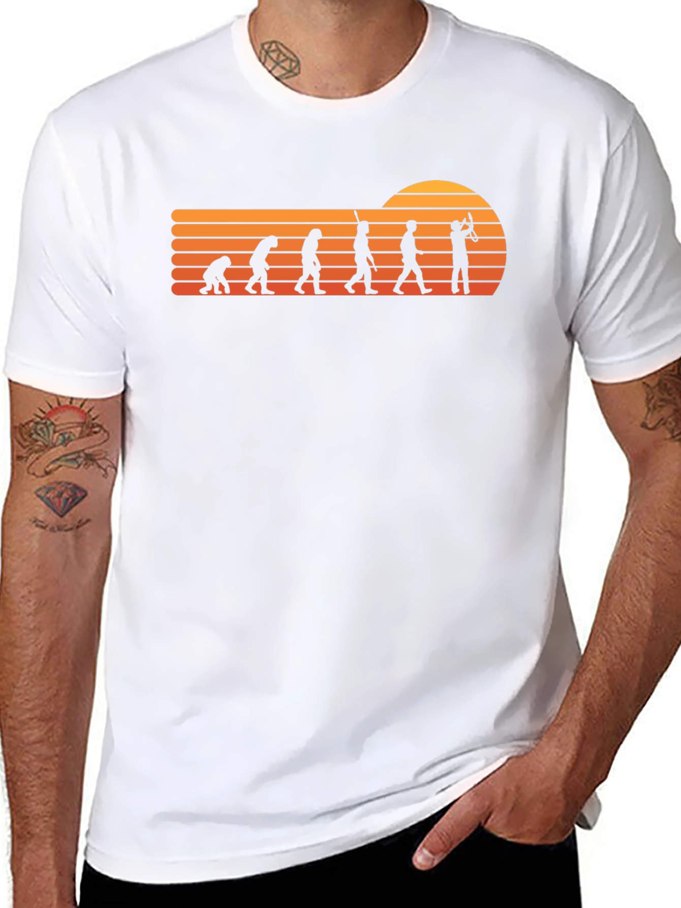 Evolution of Trumpet Player T-Shirt