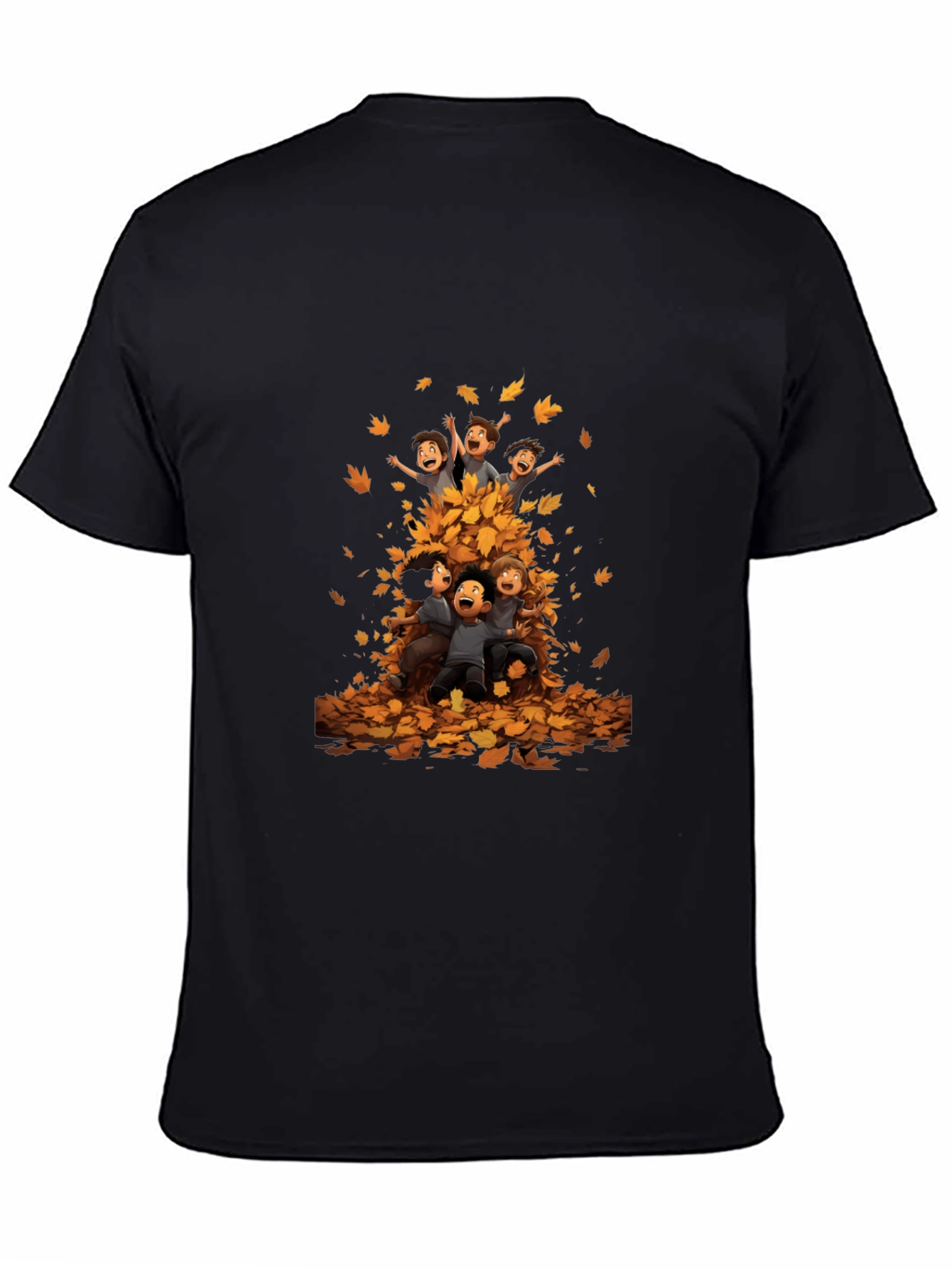 Autumn Kids Graphic Tee - Black