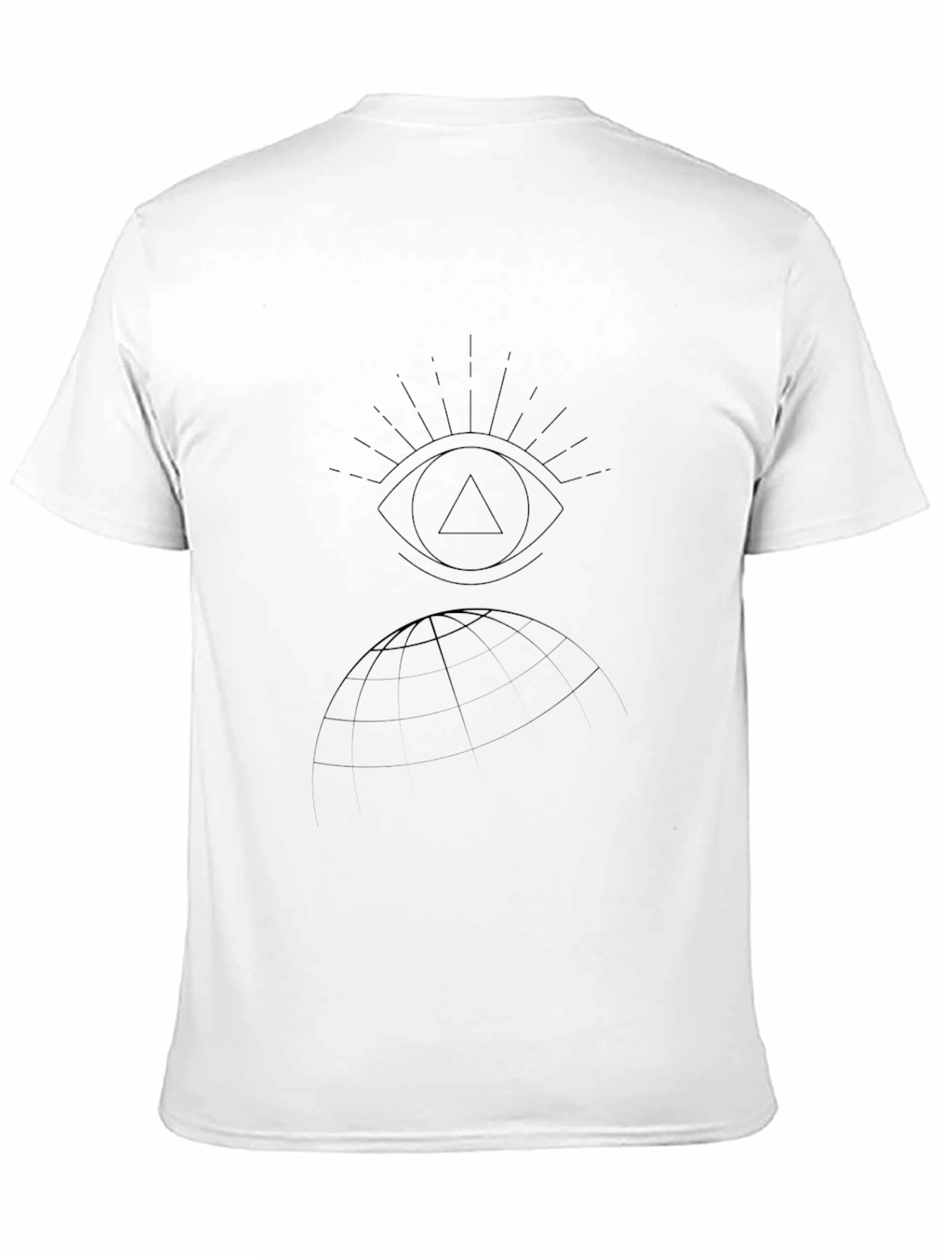 Mystic Eye & Globe Black Graphic T-Shirt