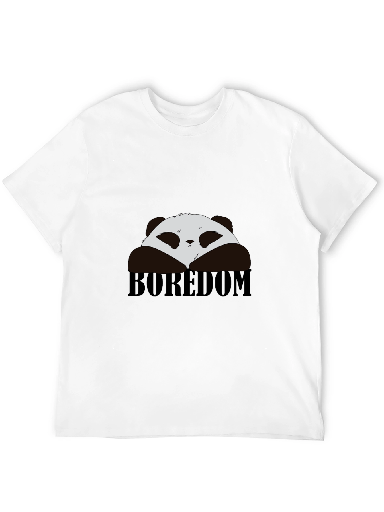 Boredom Panda Graphic T-Shirt - Black Cotton Tee