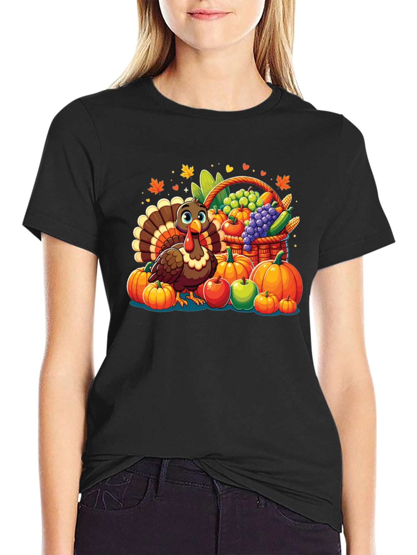 Thanksgiving Turkey & Harvest T-Shirt
