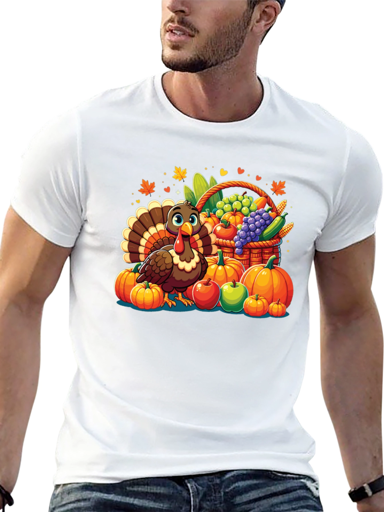 Thanksgiving Turkey & Harvest T-Shirt