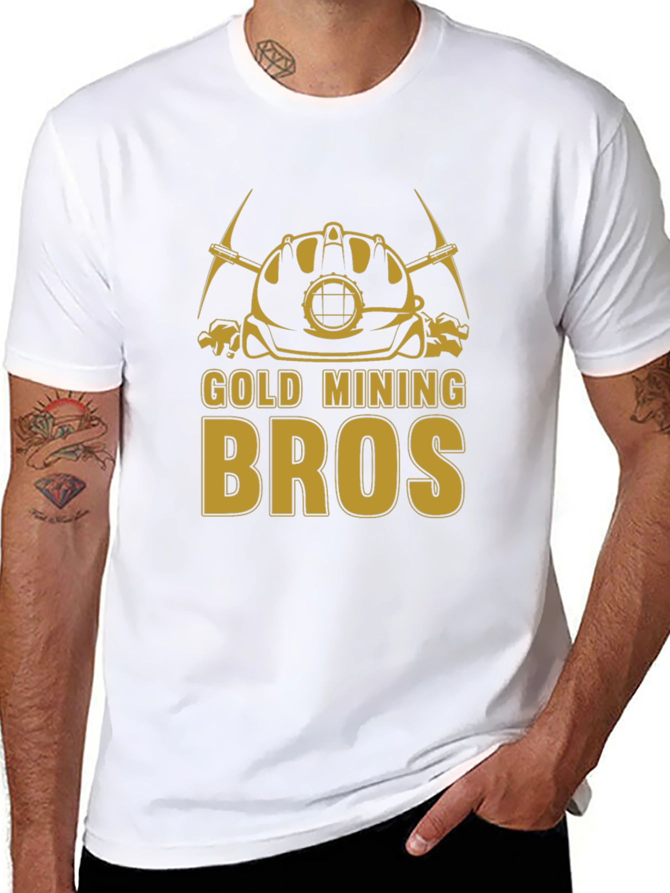Gold Mining Bros T-Shirt - Black