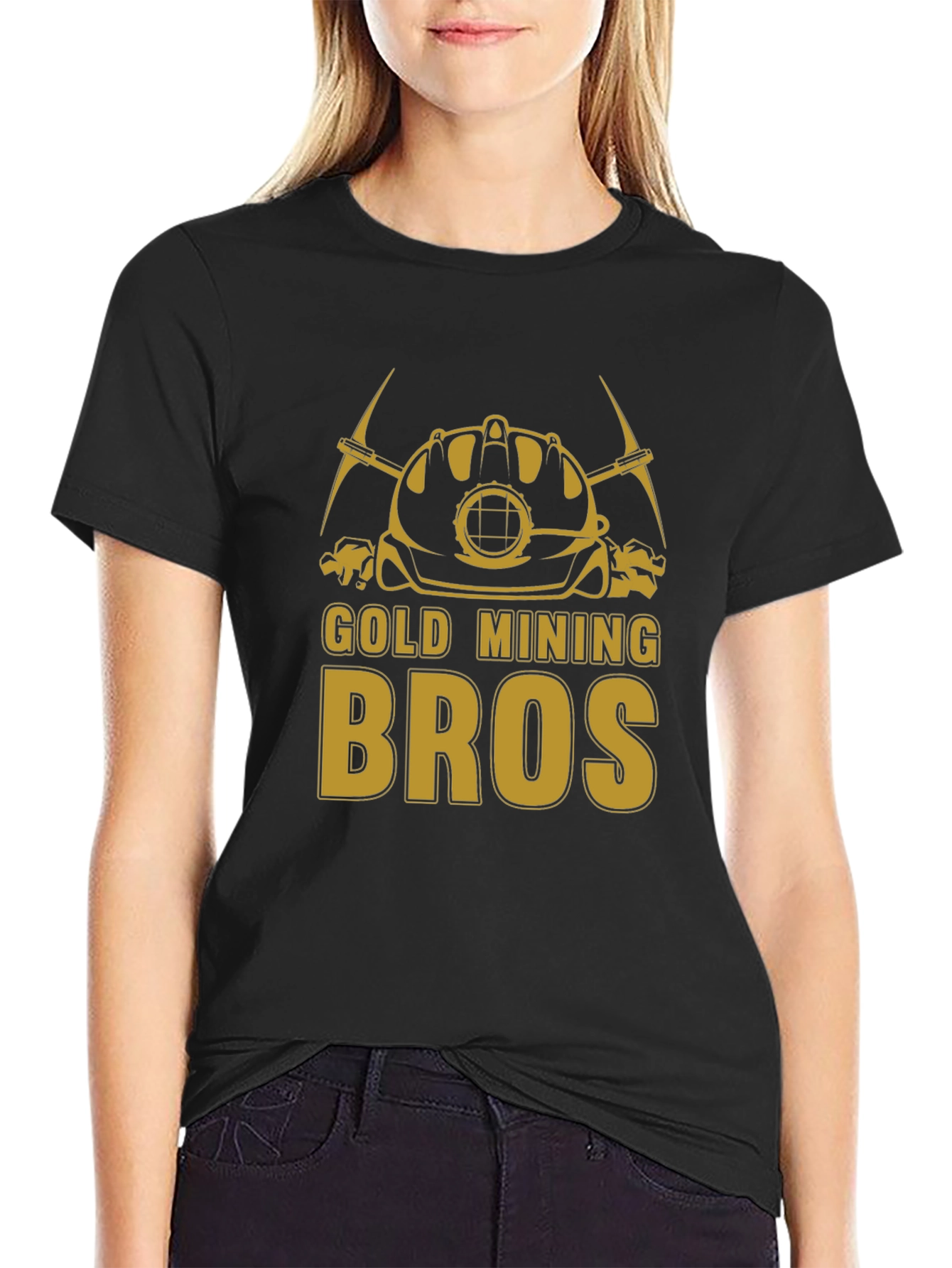 Gold Mining Bros T-Shirt - Black