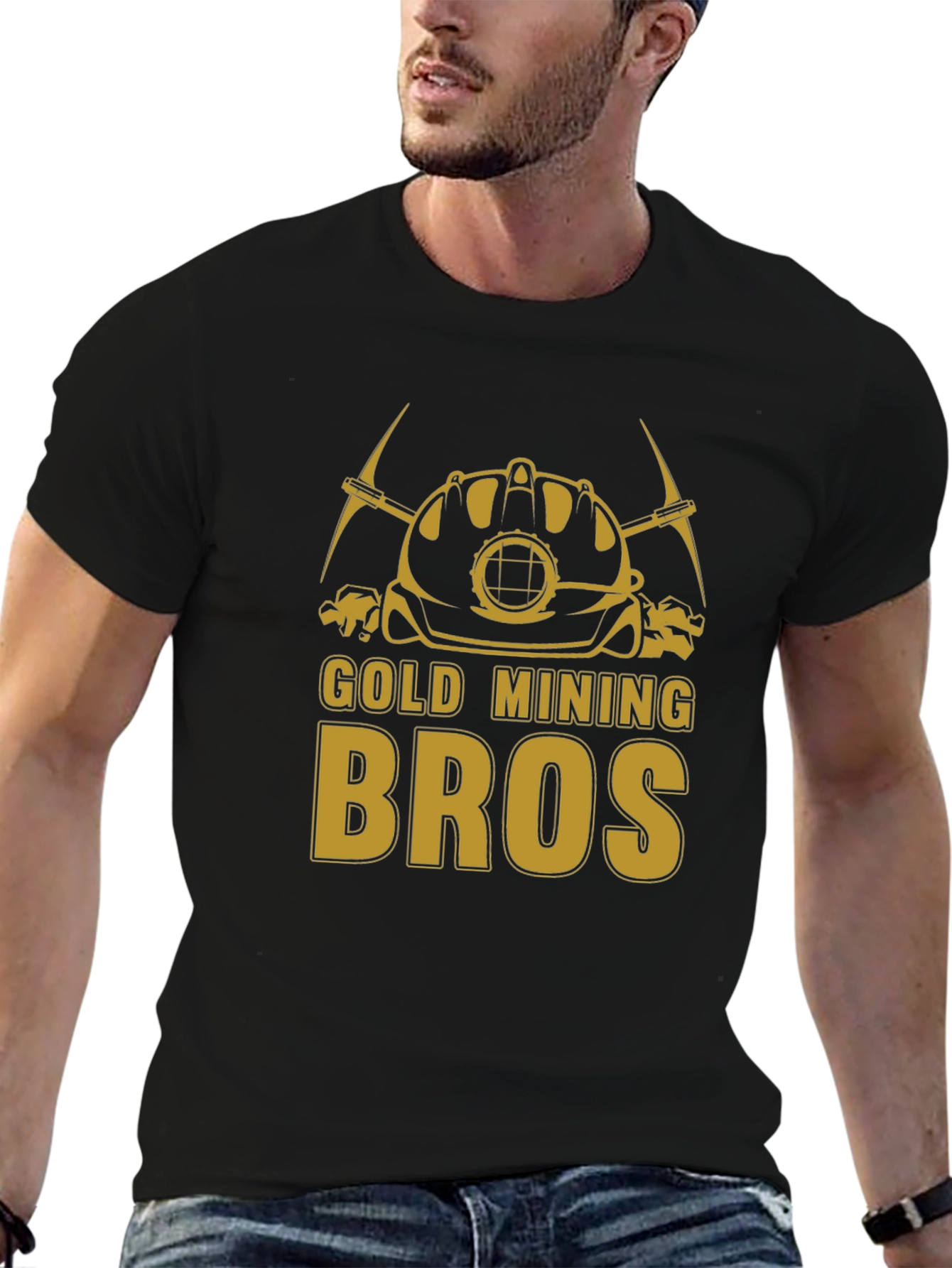 Gold Mining Bros T-Shirt - Black