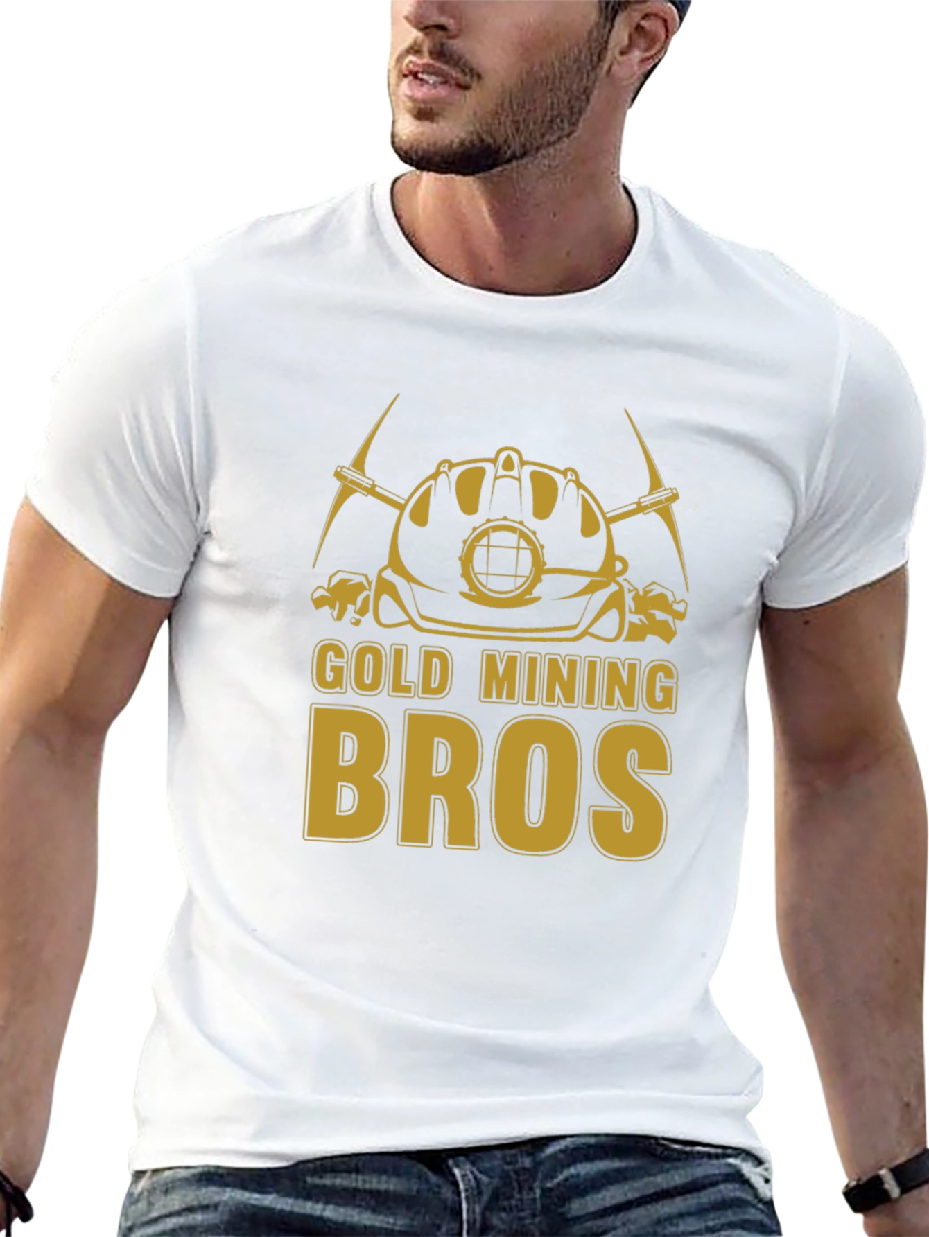 Gold Mining Bros T-Shirt - Black