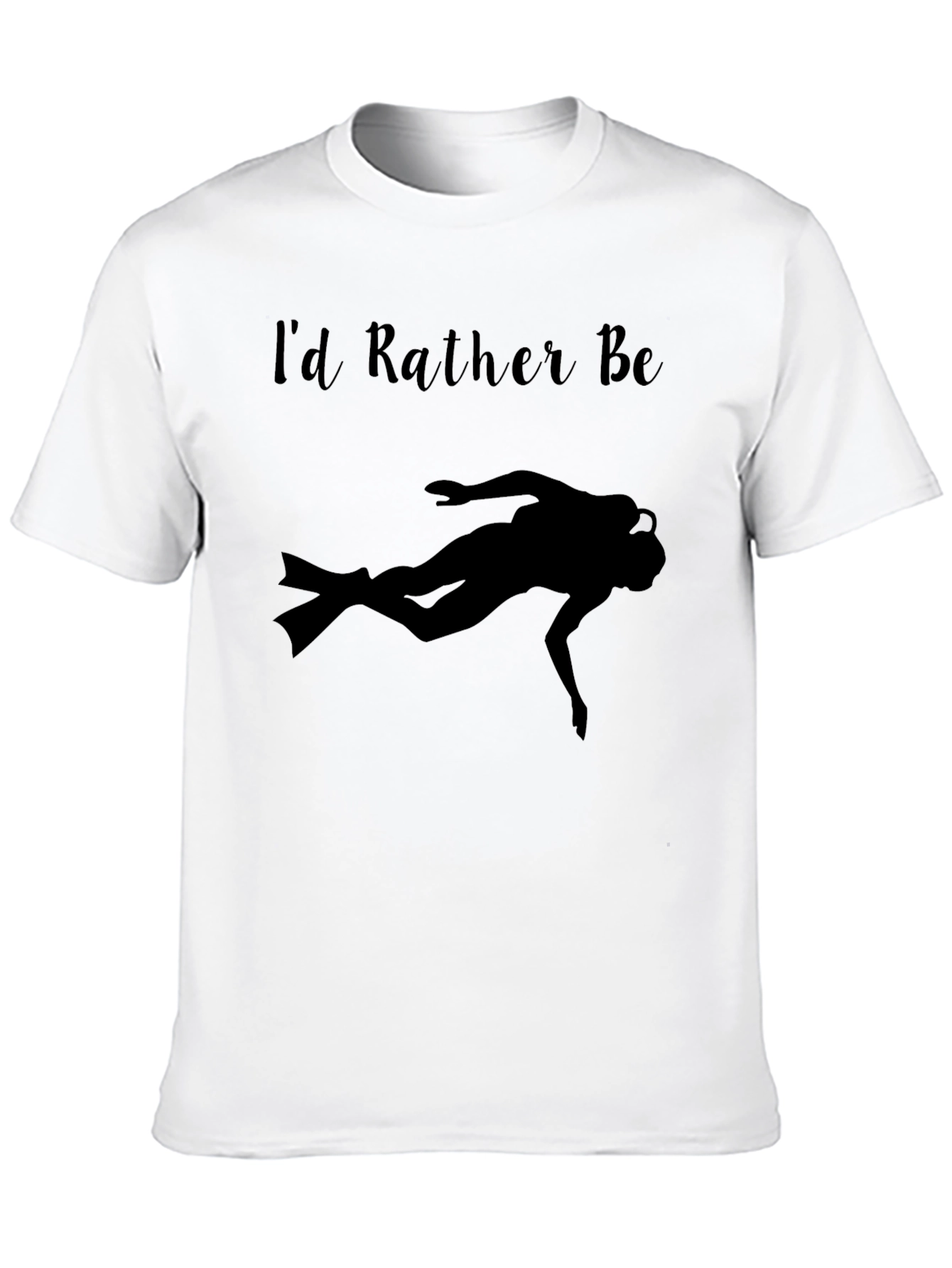 Scuba Diver T-Shirt - Id Rather Be Diving