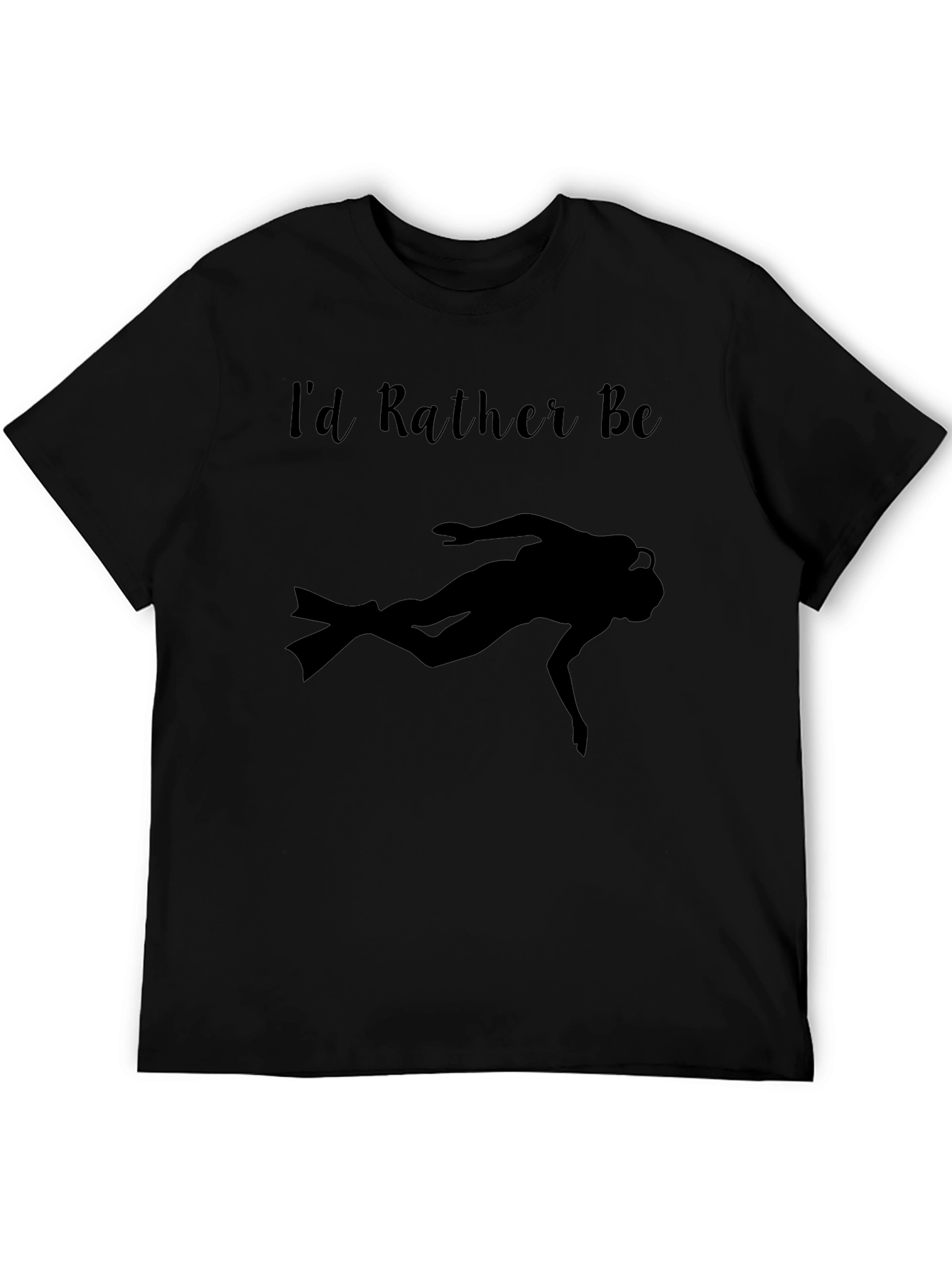 Scuba Diver T-Shirt - Id Rather Be Diving