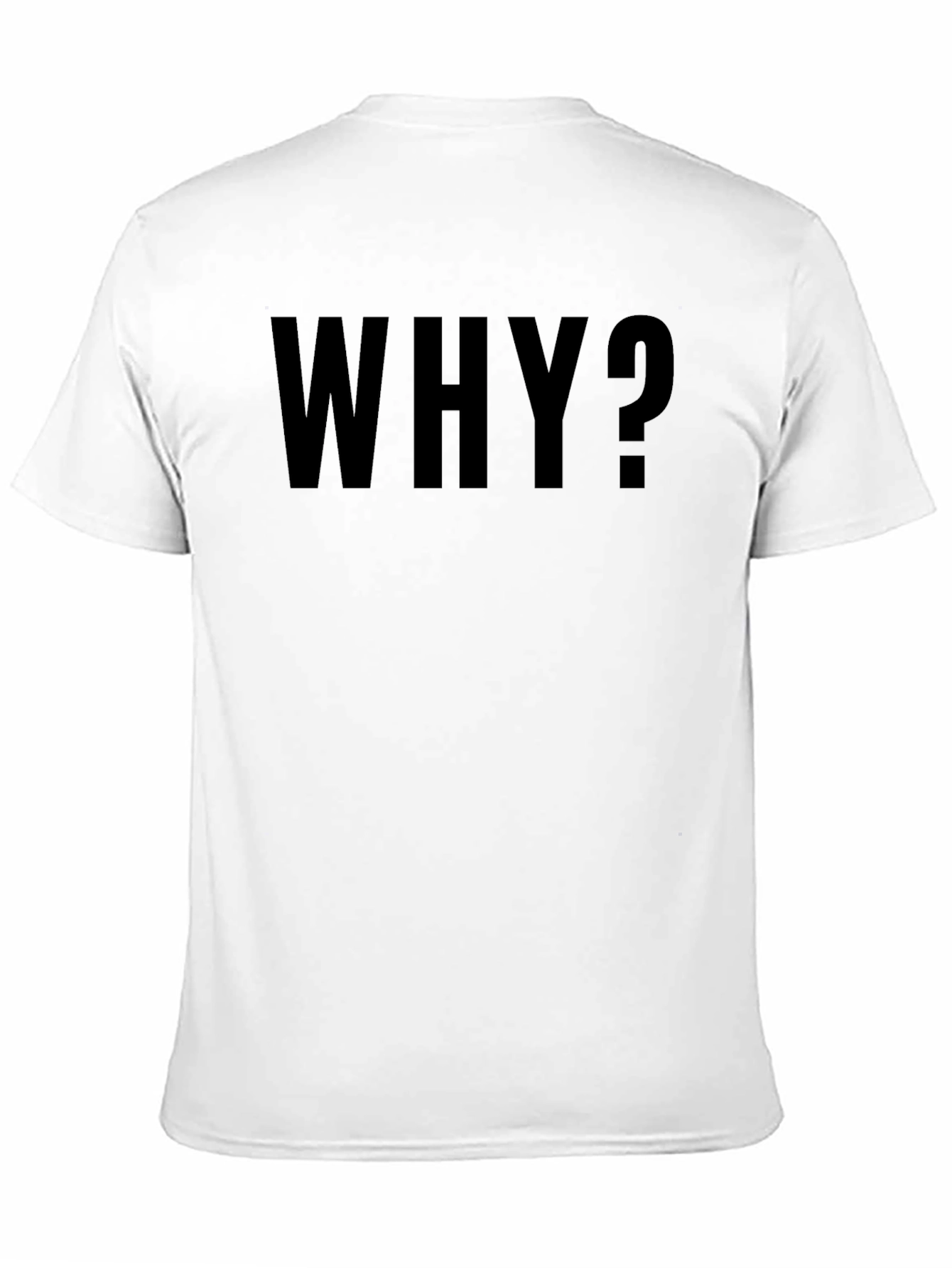 Why? Black Graphic Print T-Shirt