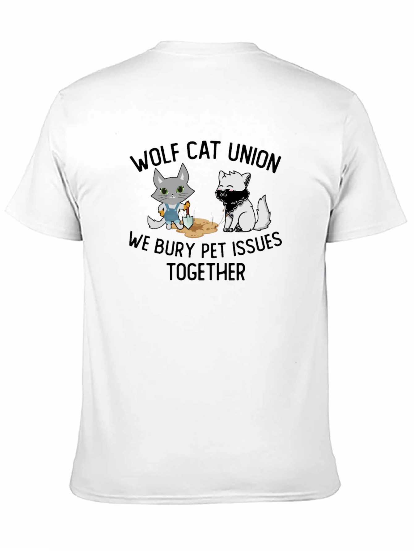 Wolf Cat Union T-Shirt: Bury Pet Issues Together