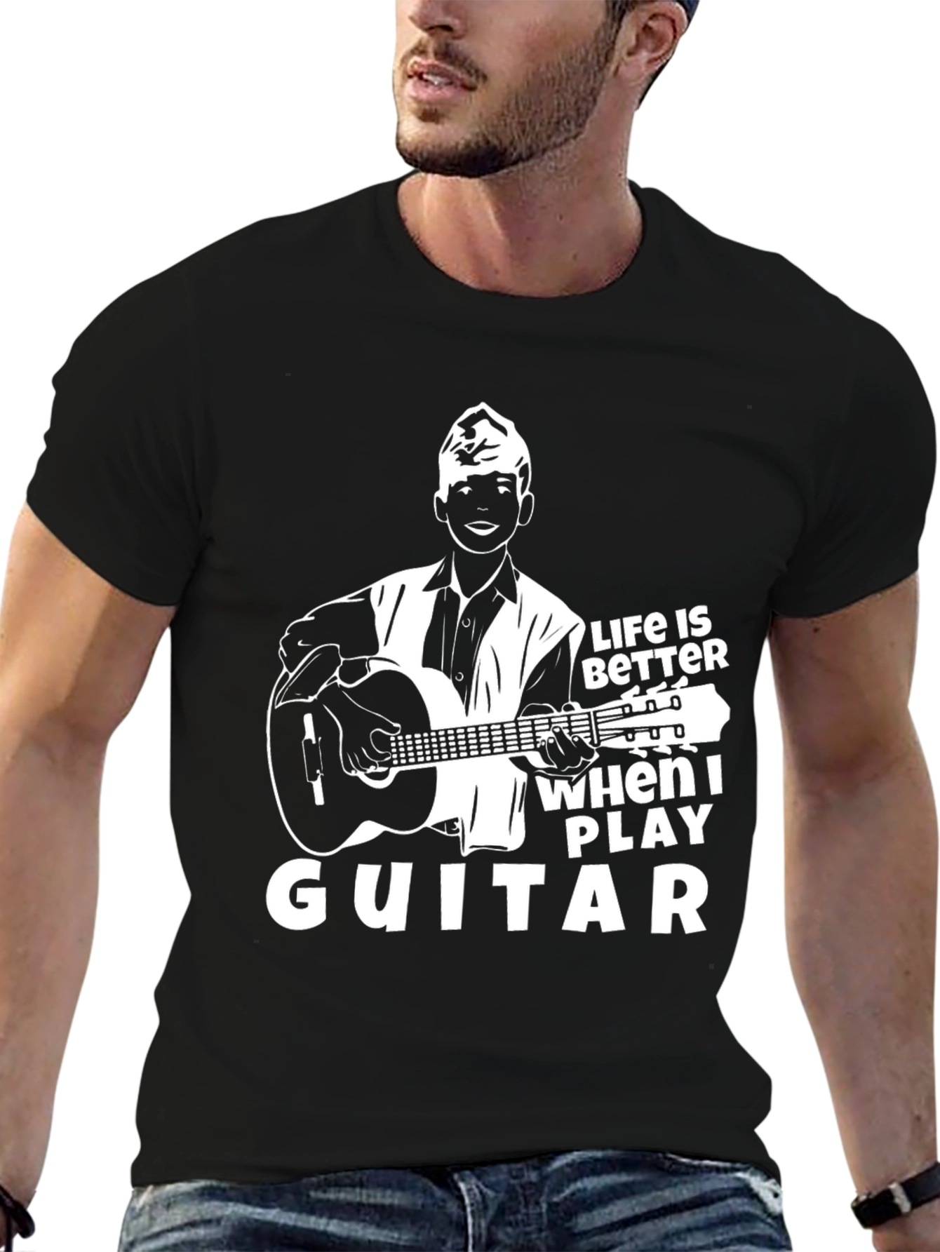 Life is Better Guitar T-Shirt