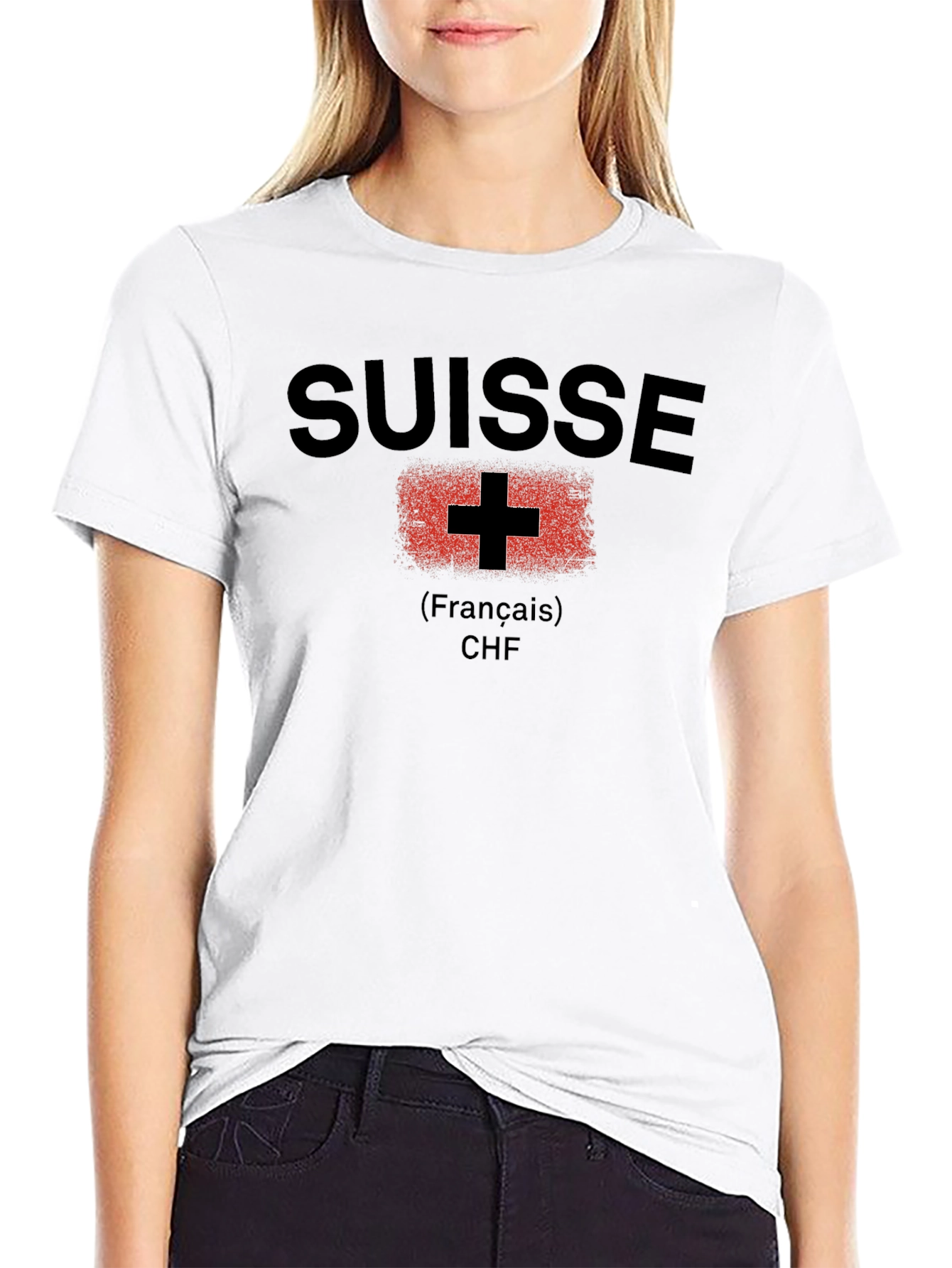 Suisse Swiss Flag Graphic T-Shirt