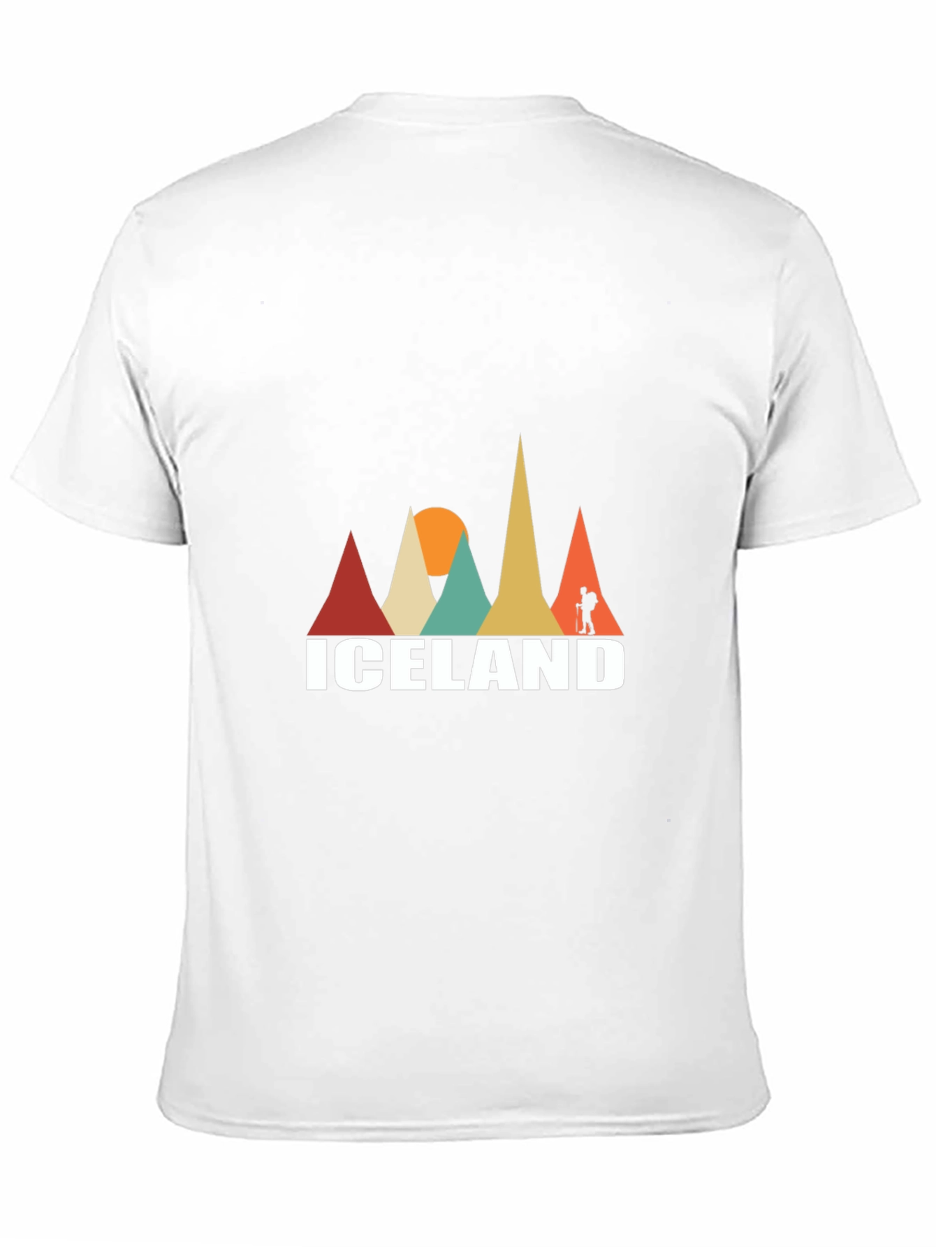 Iceland Hiking Retro Graphic T-Shirt