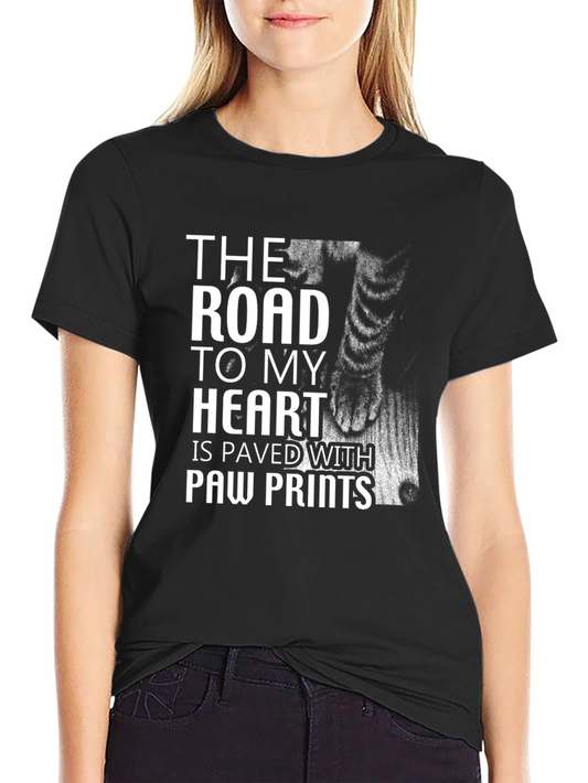 Paw Prints T-Shirt: Road to My Heart Tee