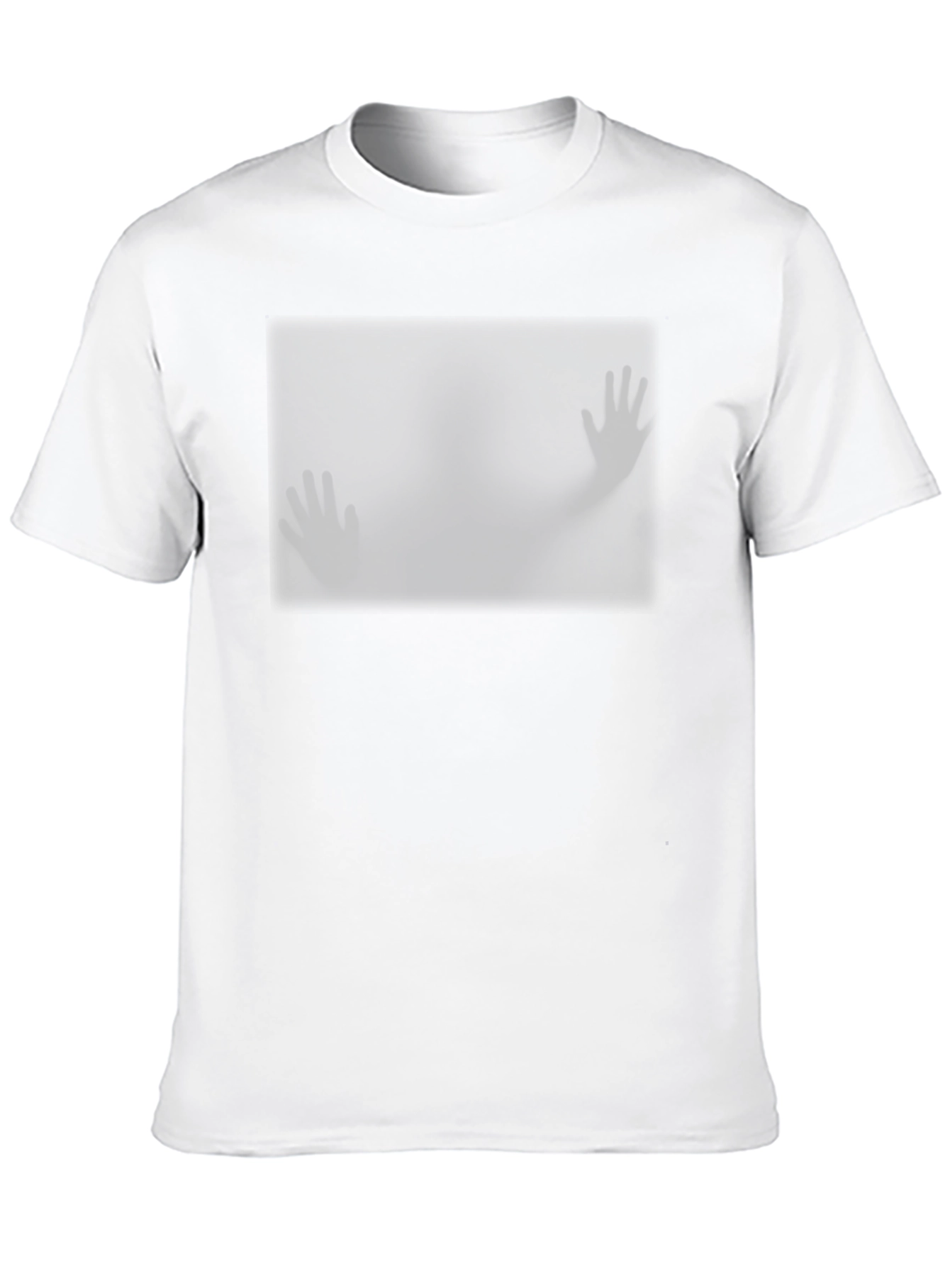 Mysterious Hands Graphic Tee - Black Cotton Blend