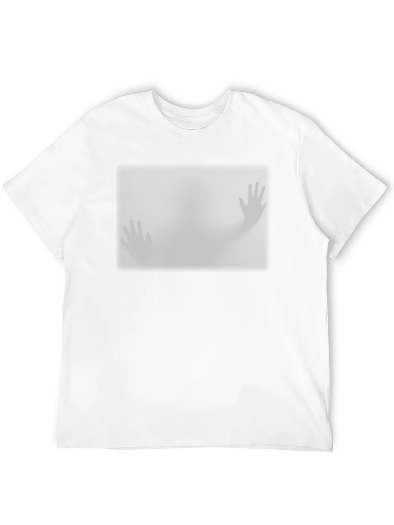 Mysterious Hands Graphic Tee - Black Cotton Blend