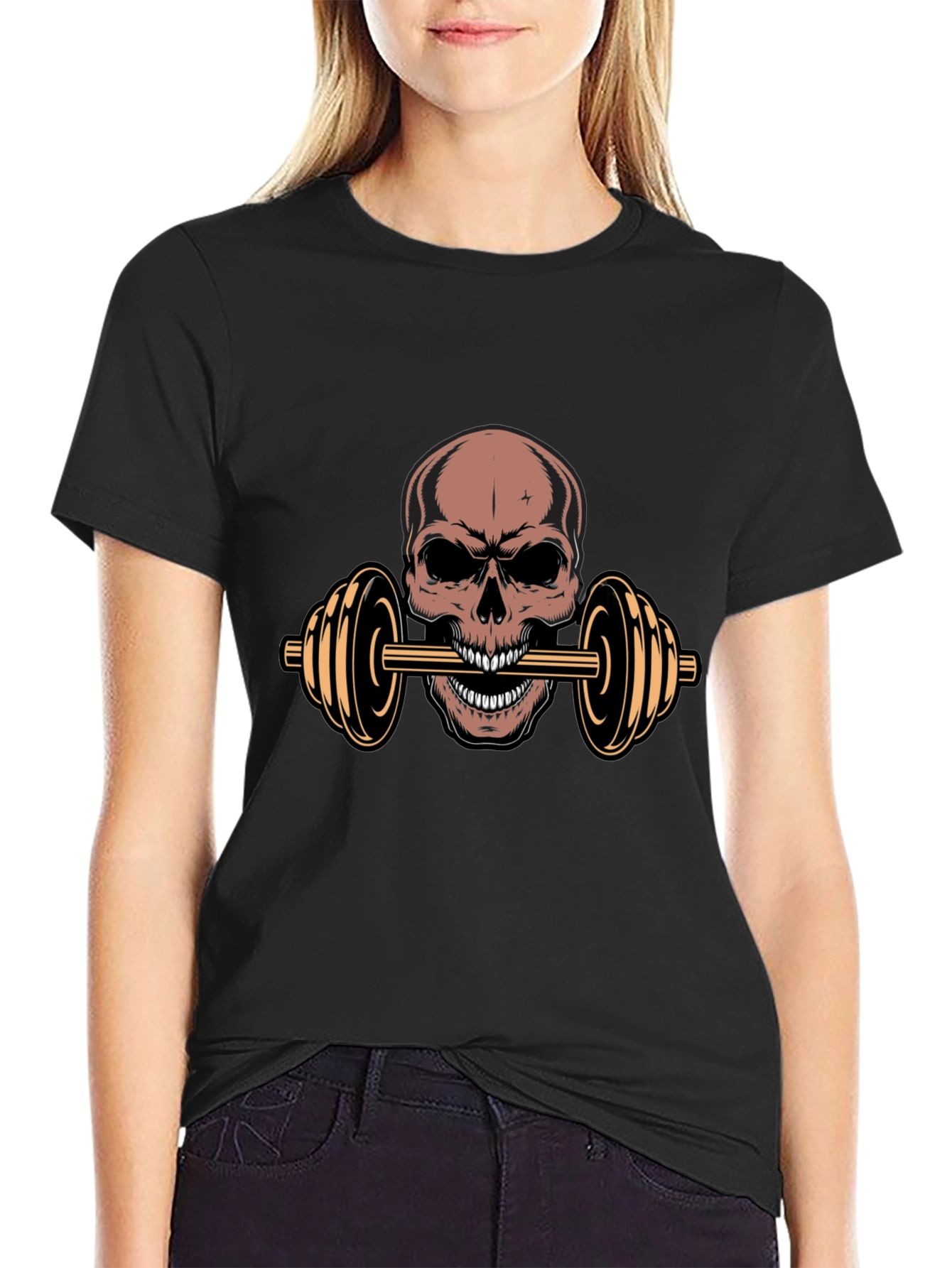 Skull Lifting Barbell T-Shirt