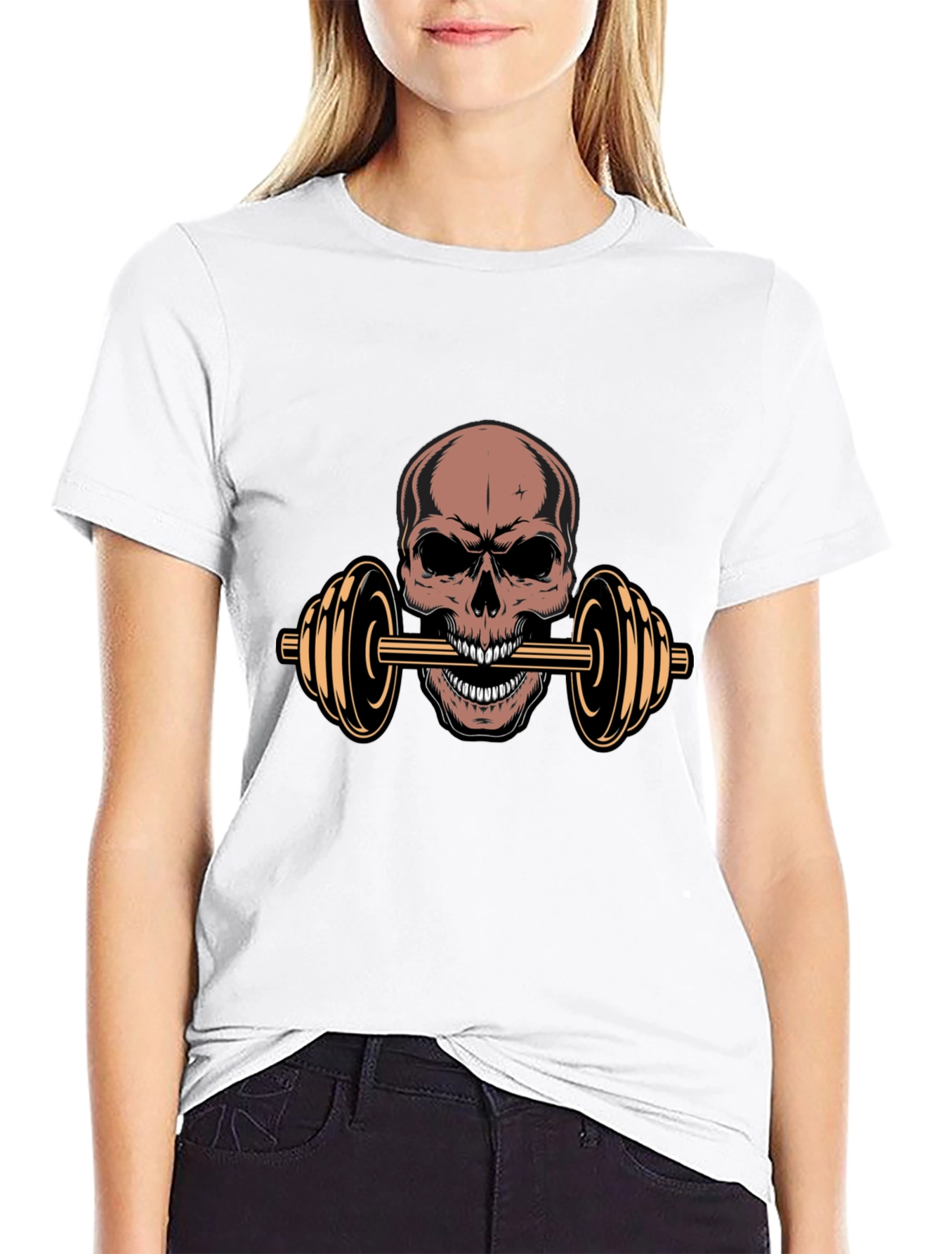 Skull Lifting Barbell T-Shirt