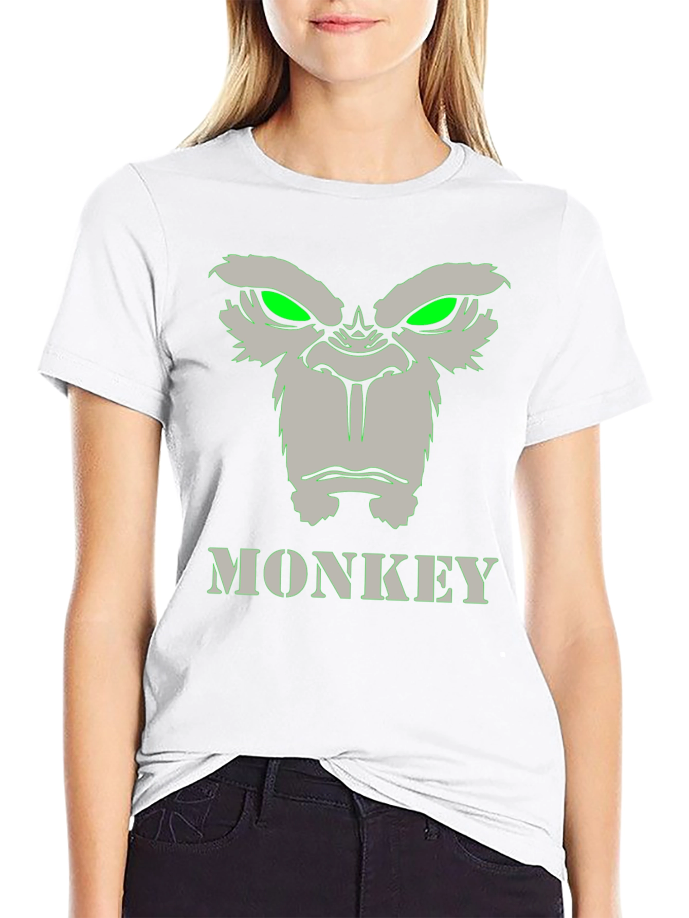Monkey Graphic Tee - Mens Crew Neck T-Shirt