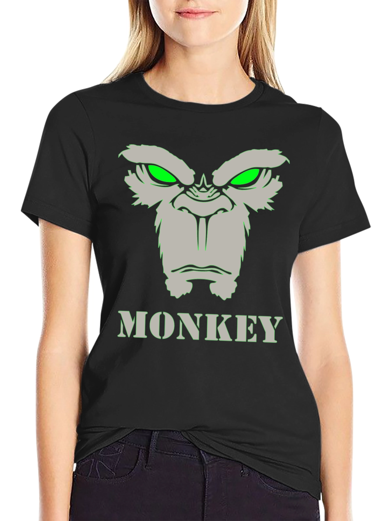 Monkey Graphic Tee - Mens Crew Neck T-Shirt
