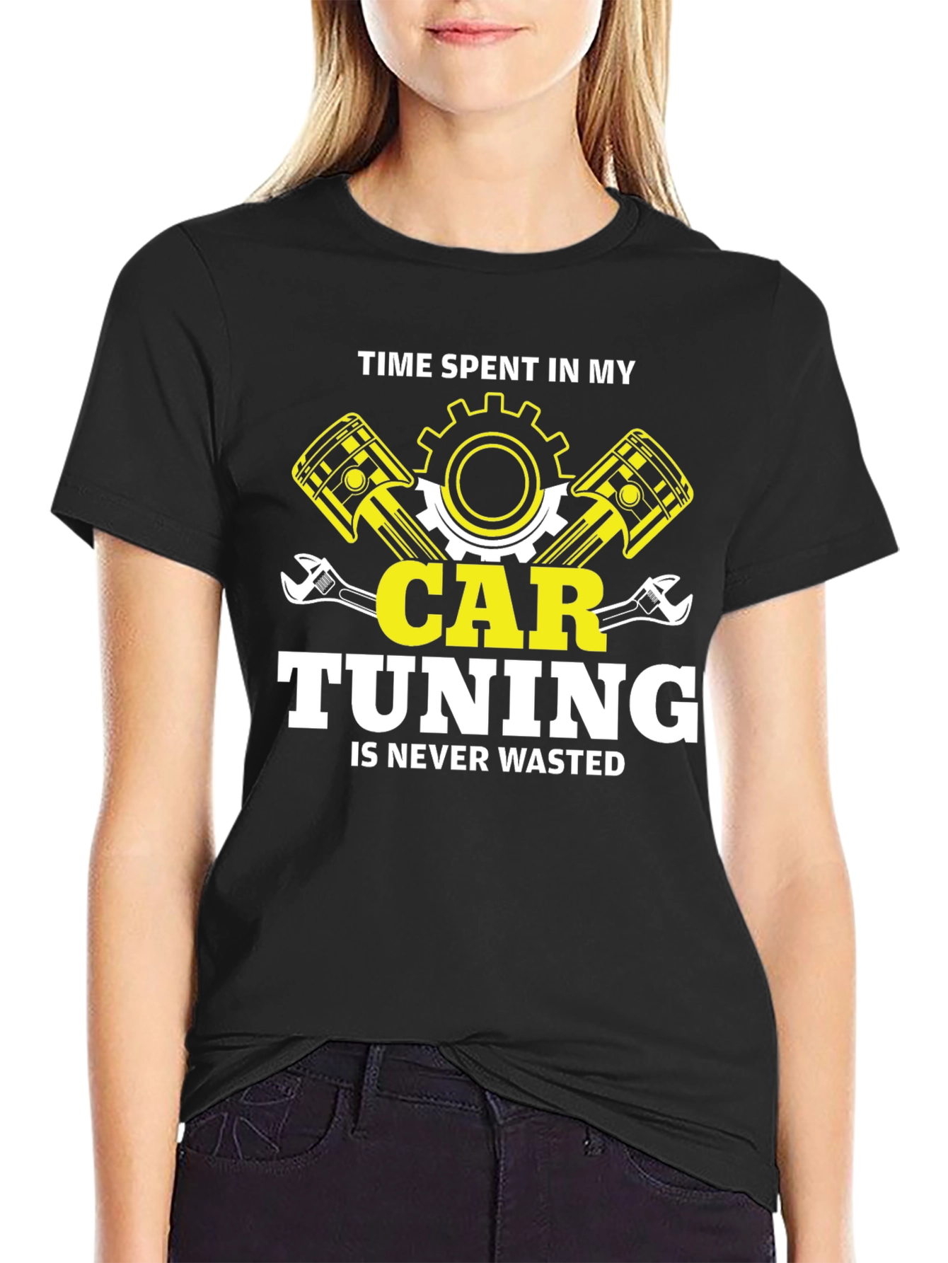 Car Tuning T-Shirt: Time Spent Never Wasted