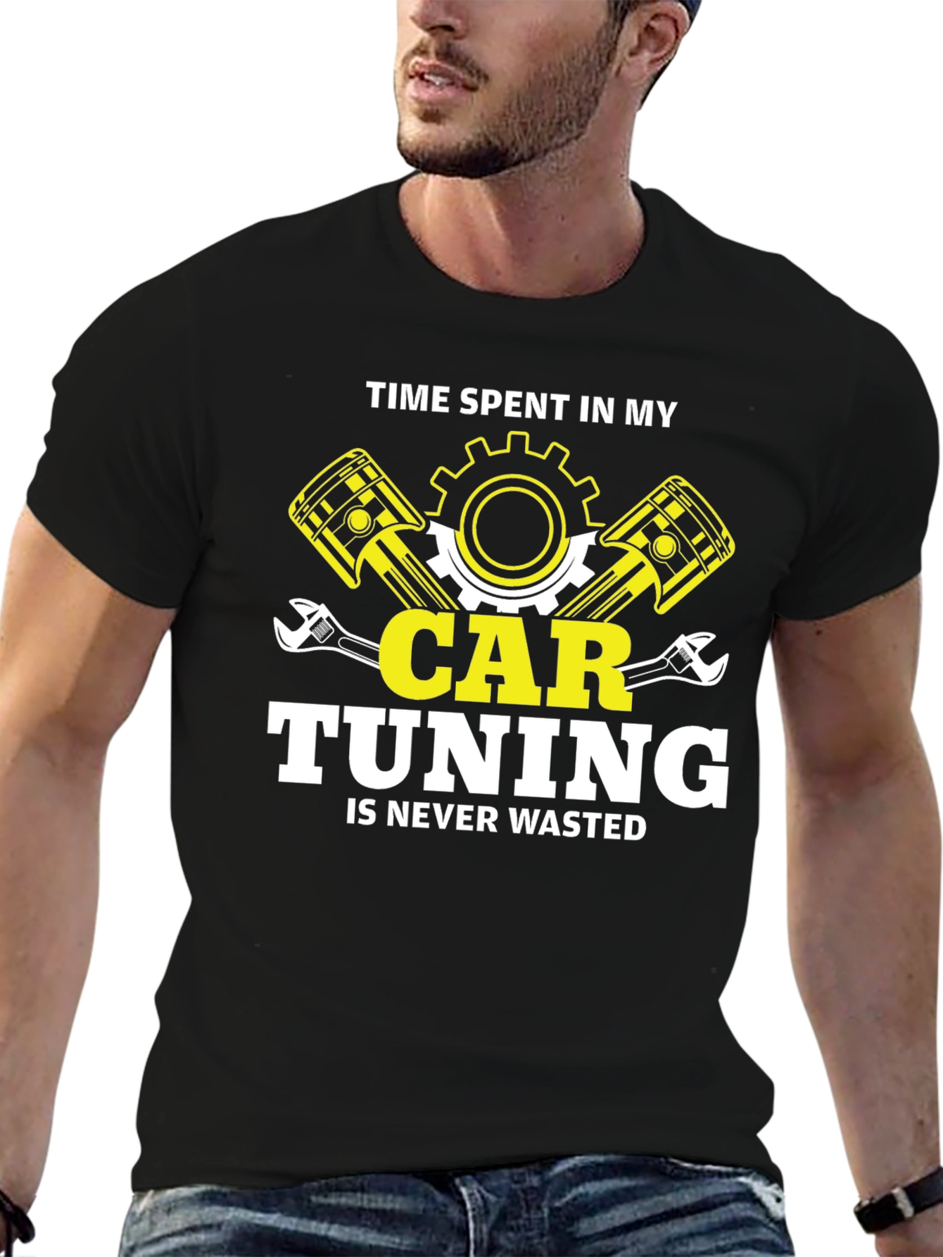 Car Tuning T-Shirt: Time Spent Never Wasted