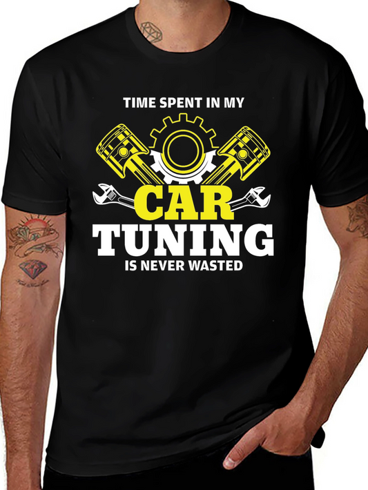 Car Tuning T-Shirt: Time Spent Never Wasted