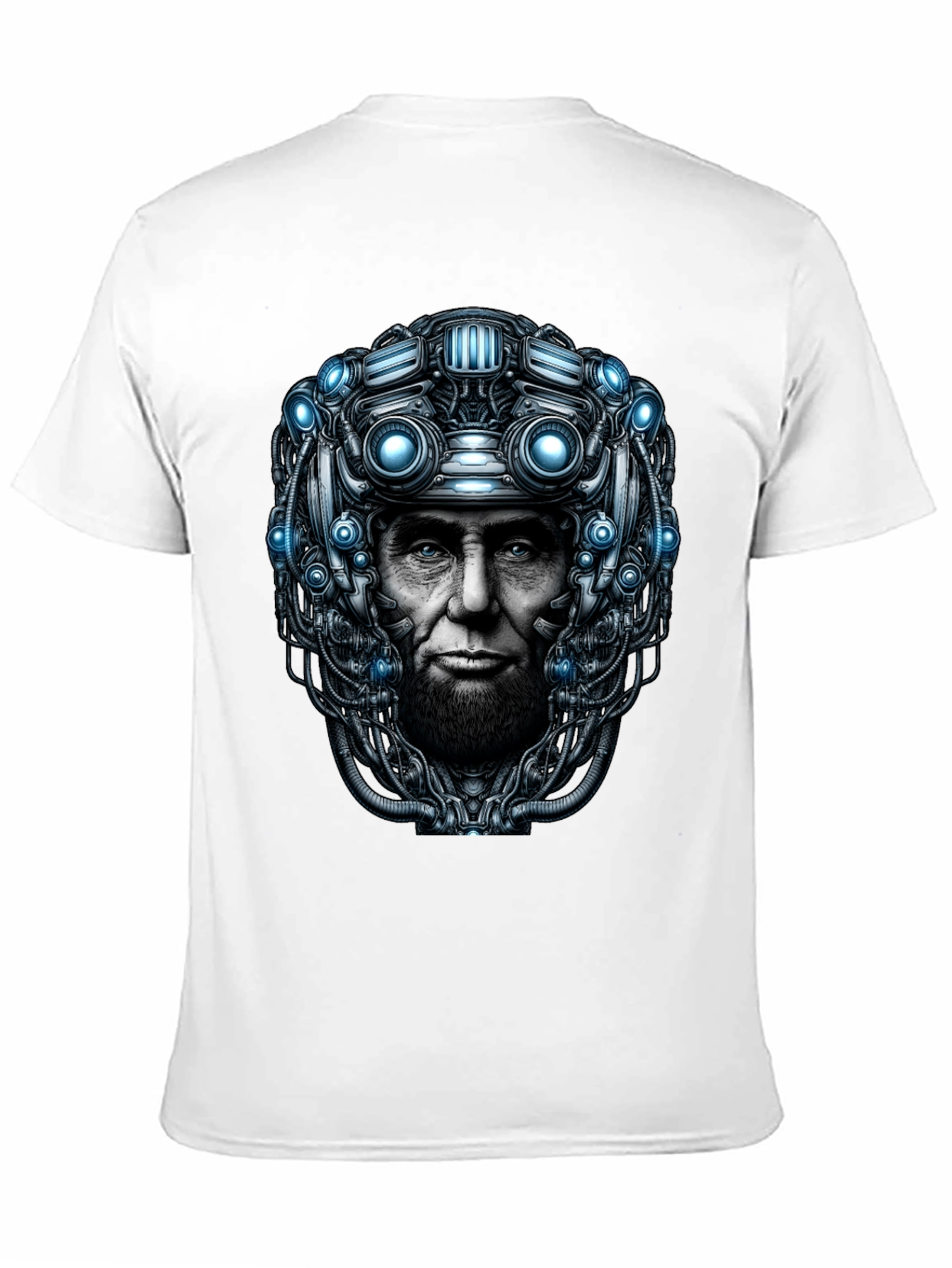 Cyberpunk Lincoln T-Shirt - Futuristic Design
